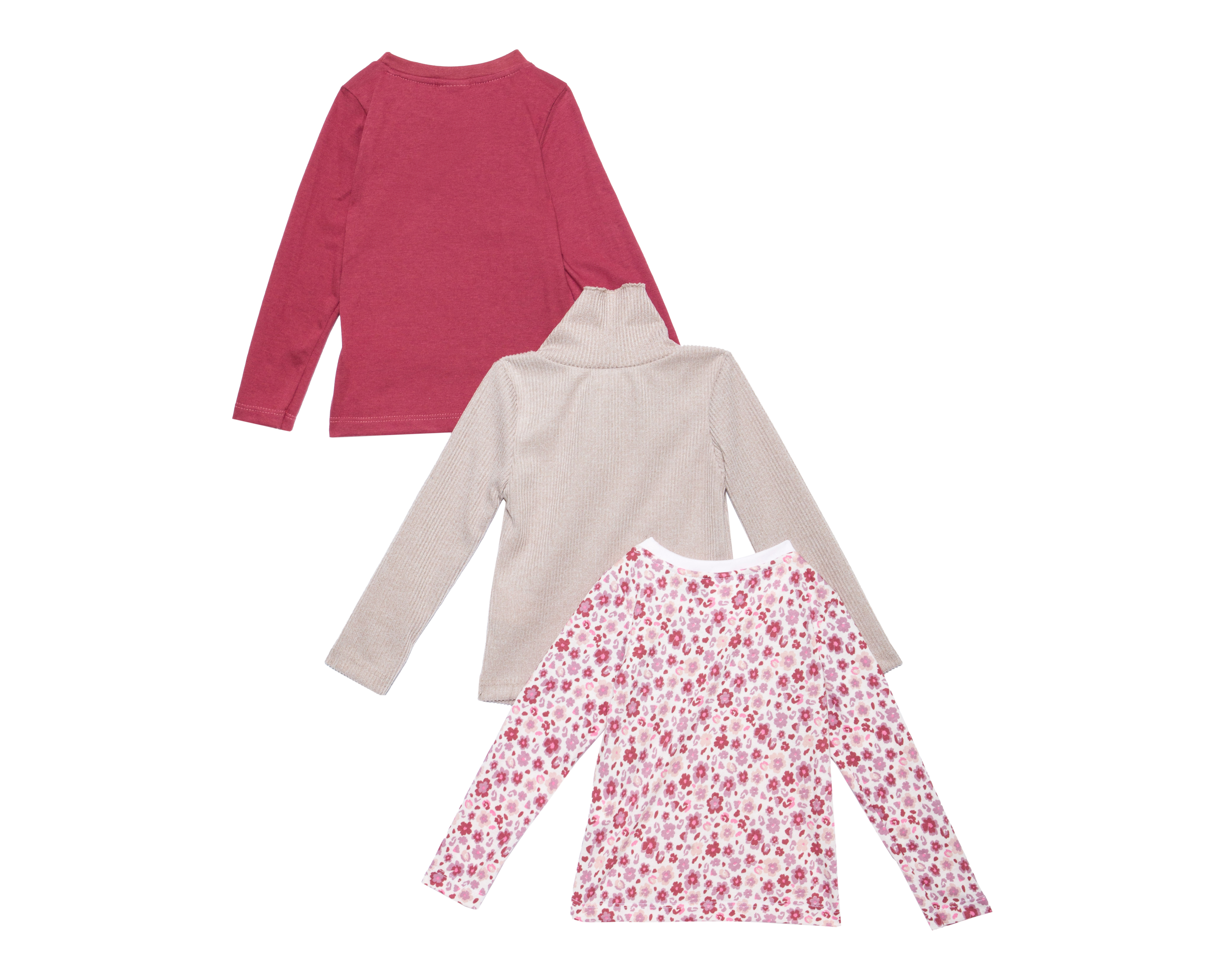 Foto 3 pulgar | Foto 2 | Playera para Bebé Niña Baby Colors Manga Larga 3 Piezas