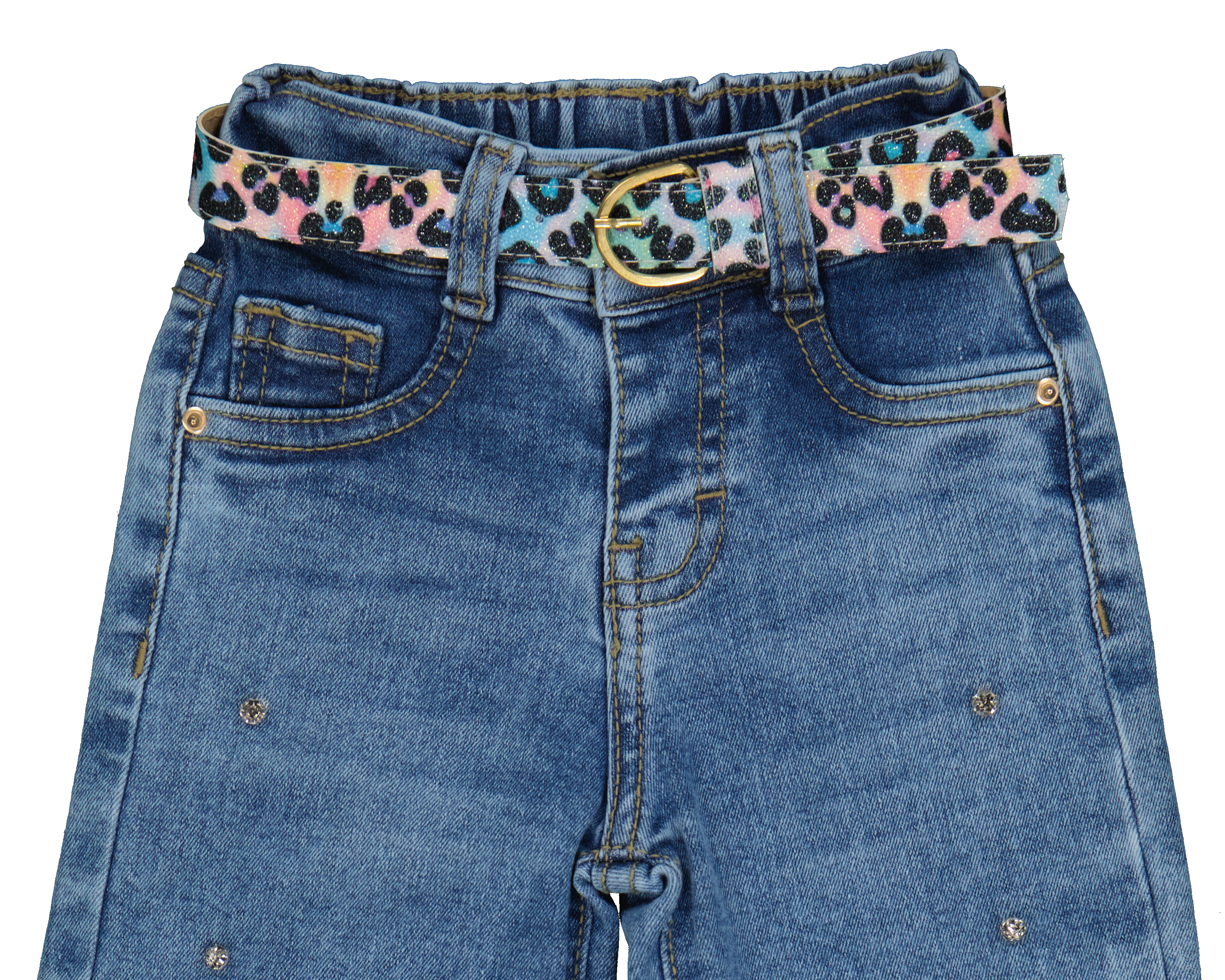 Foto 4 pulgar | Foto 3 | Pantalón para Bebé Niña Baby Colors con Cinturón