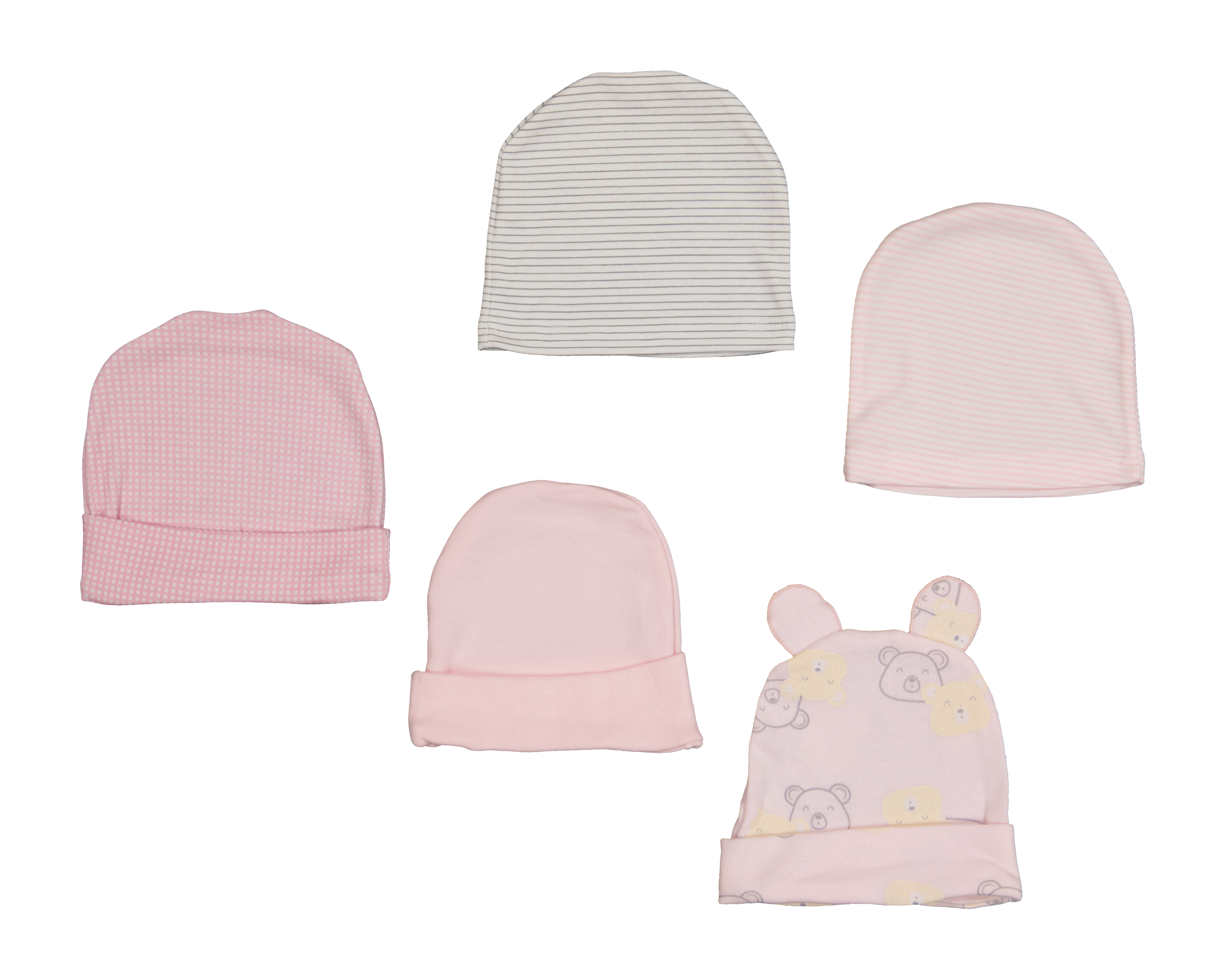 Foto 2 pulgar | Foto 1 | Gorro para Bebé Niña Baby Colors 5 Piezas