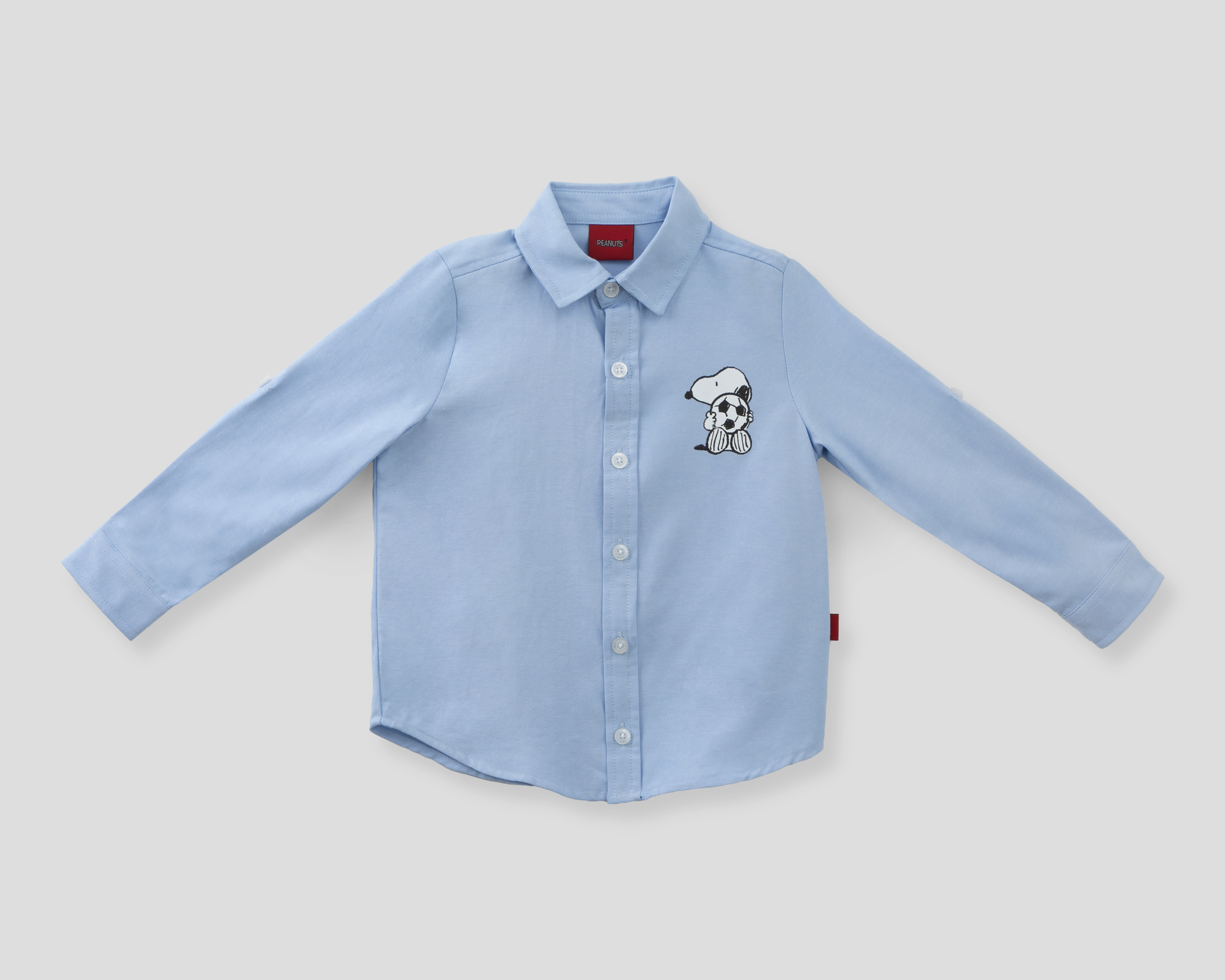 Foto 2 pulgar | Foto 1 | Camisa para Bebé Niño Peanuts Manga Larga