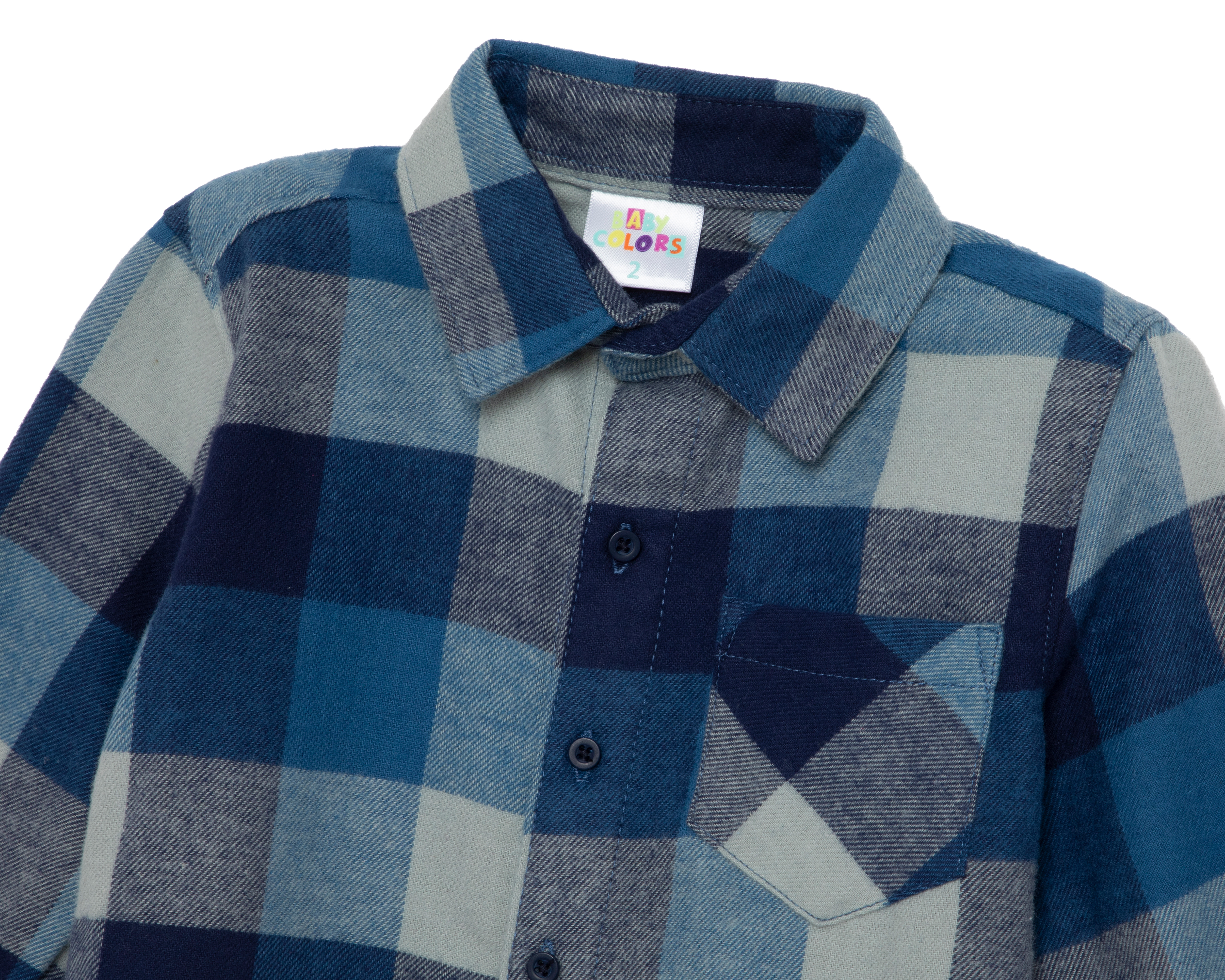 Foto 3 | Foto 3 | Camisa para Bebé Niño Baby Colors de Algodón Manga Larga