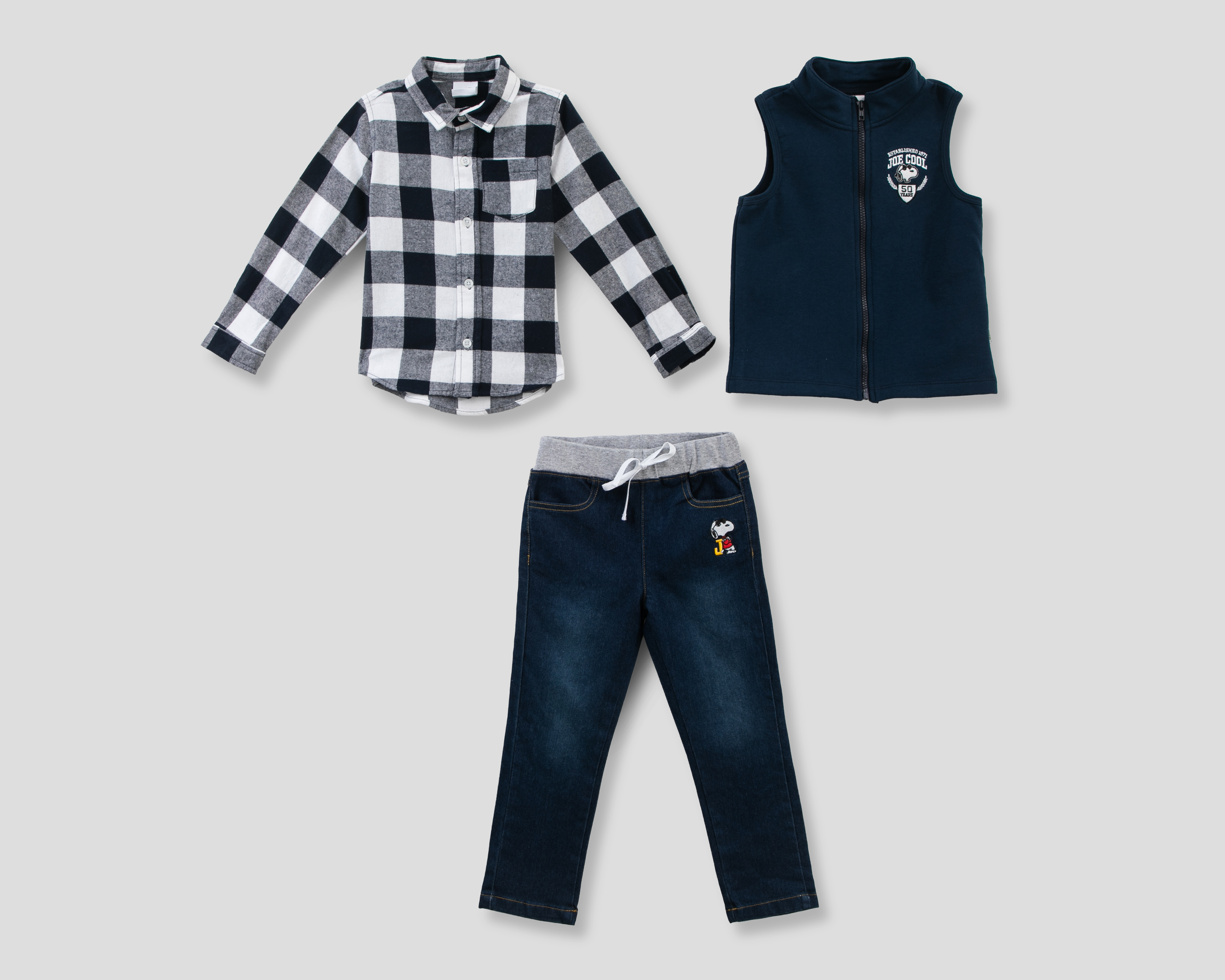 Foto 2 pulgar | Foto 1 | Conjunto para Bebé Niño Peanuts 3 Piezas