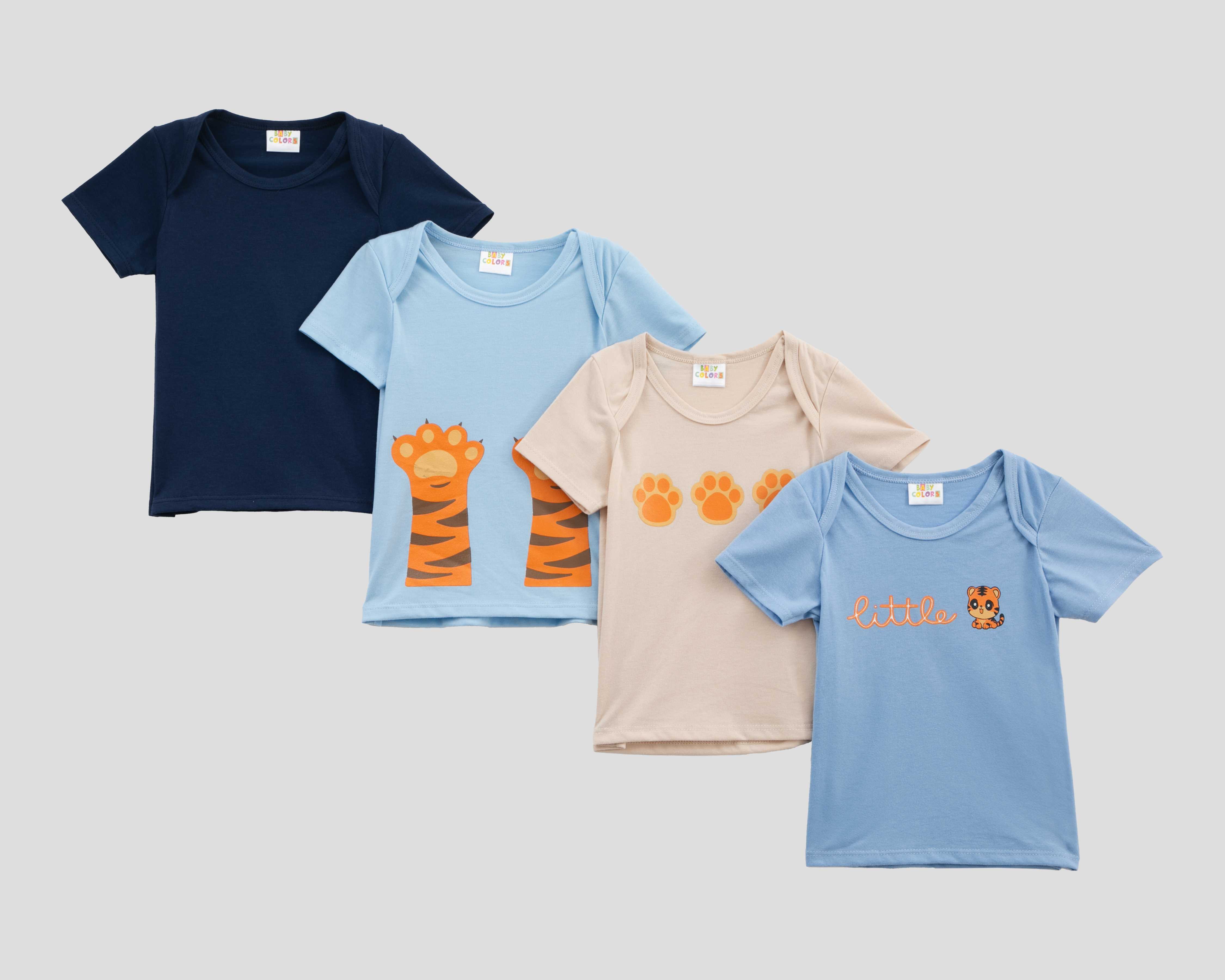 Foto 1 | Foto 1 | Camiseta Interior Baby Colors para Bebé Niño 4 Piezas