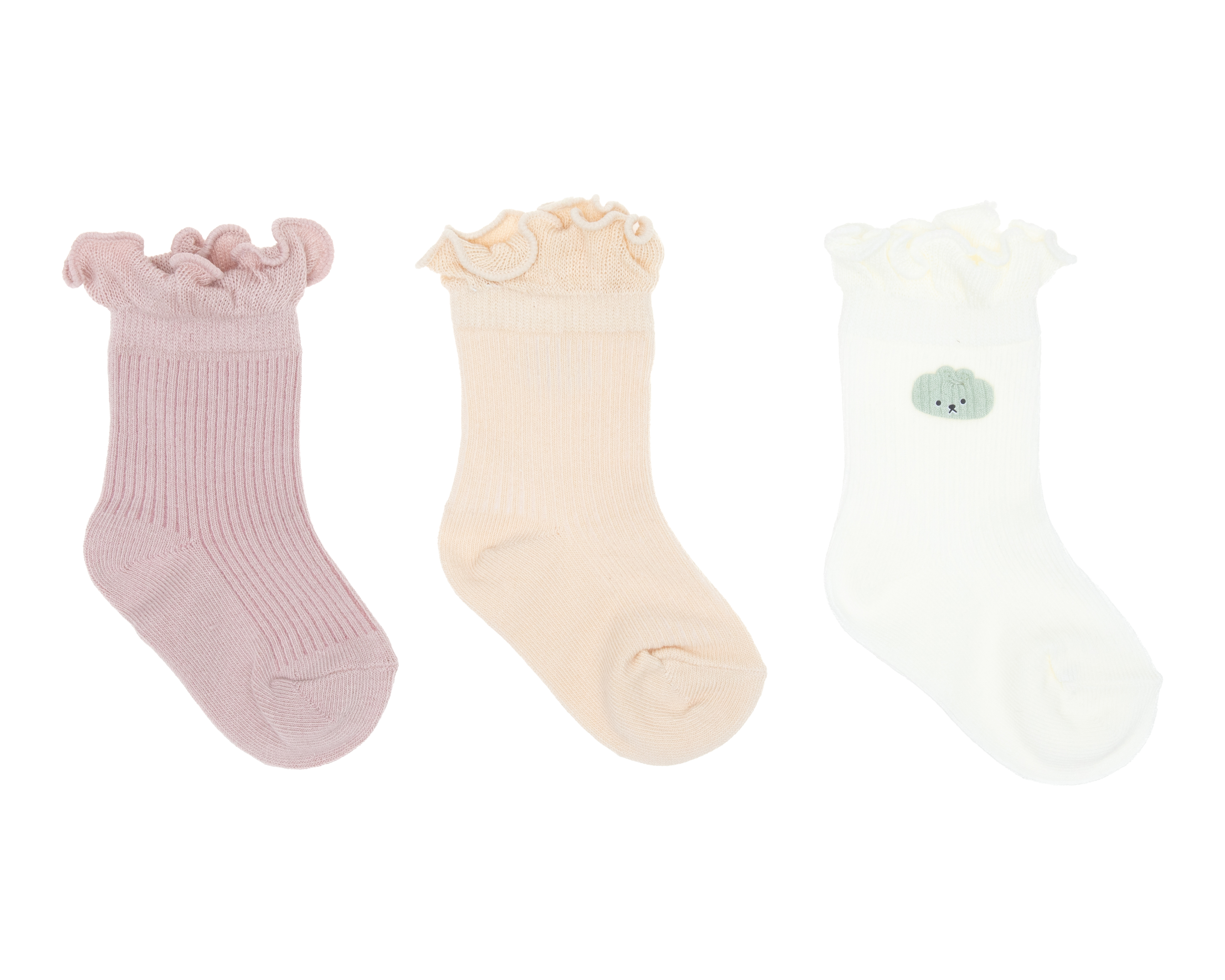 Calcetines para Bebé Niña Baby Colors 3 Pares