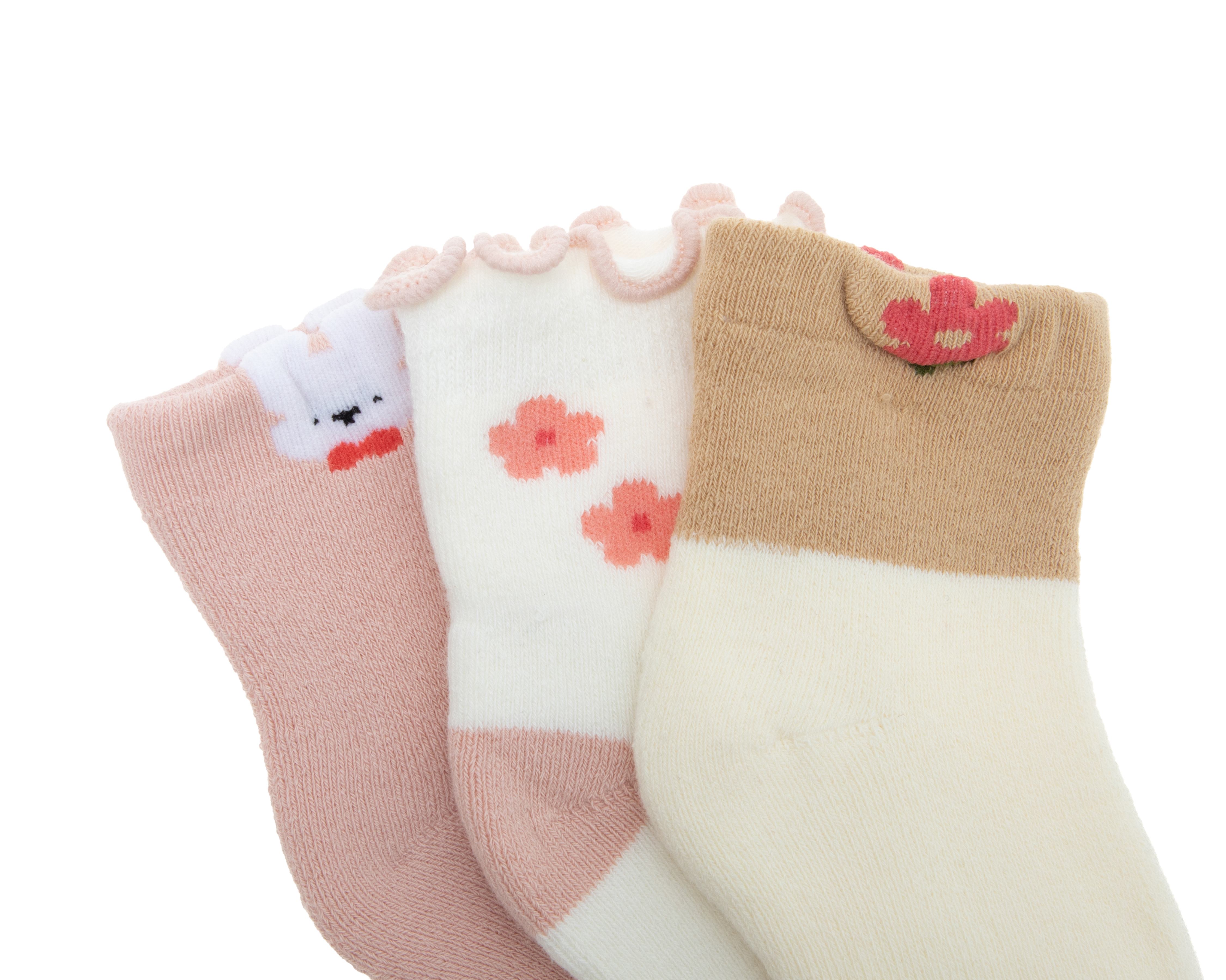 Foto 3 pulgar | Foto 2 | Calcetines para Bebé Niña Baby Colors 3 Pares