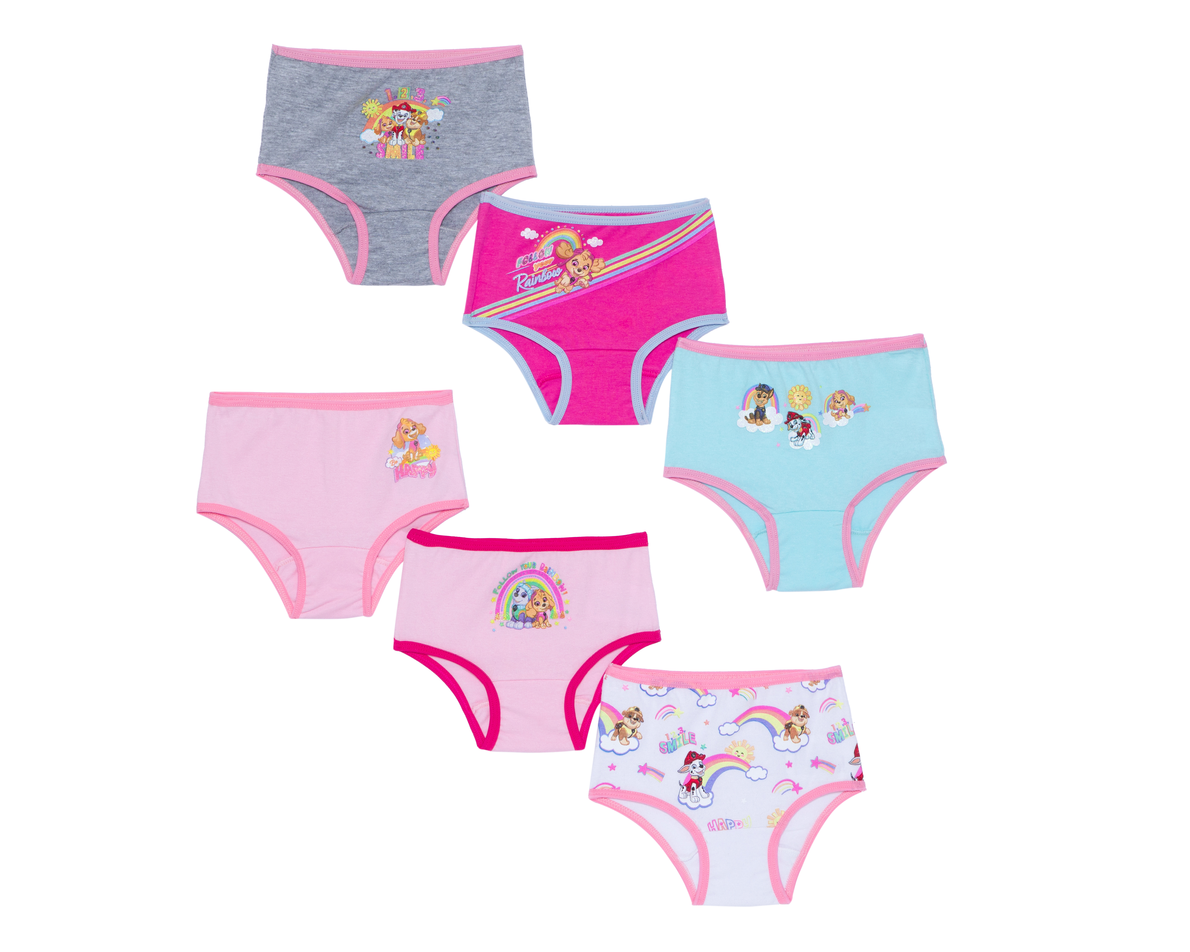 Pantaleta Paw Patrol para Bebé Niña 6 Piezas