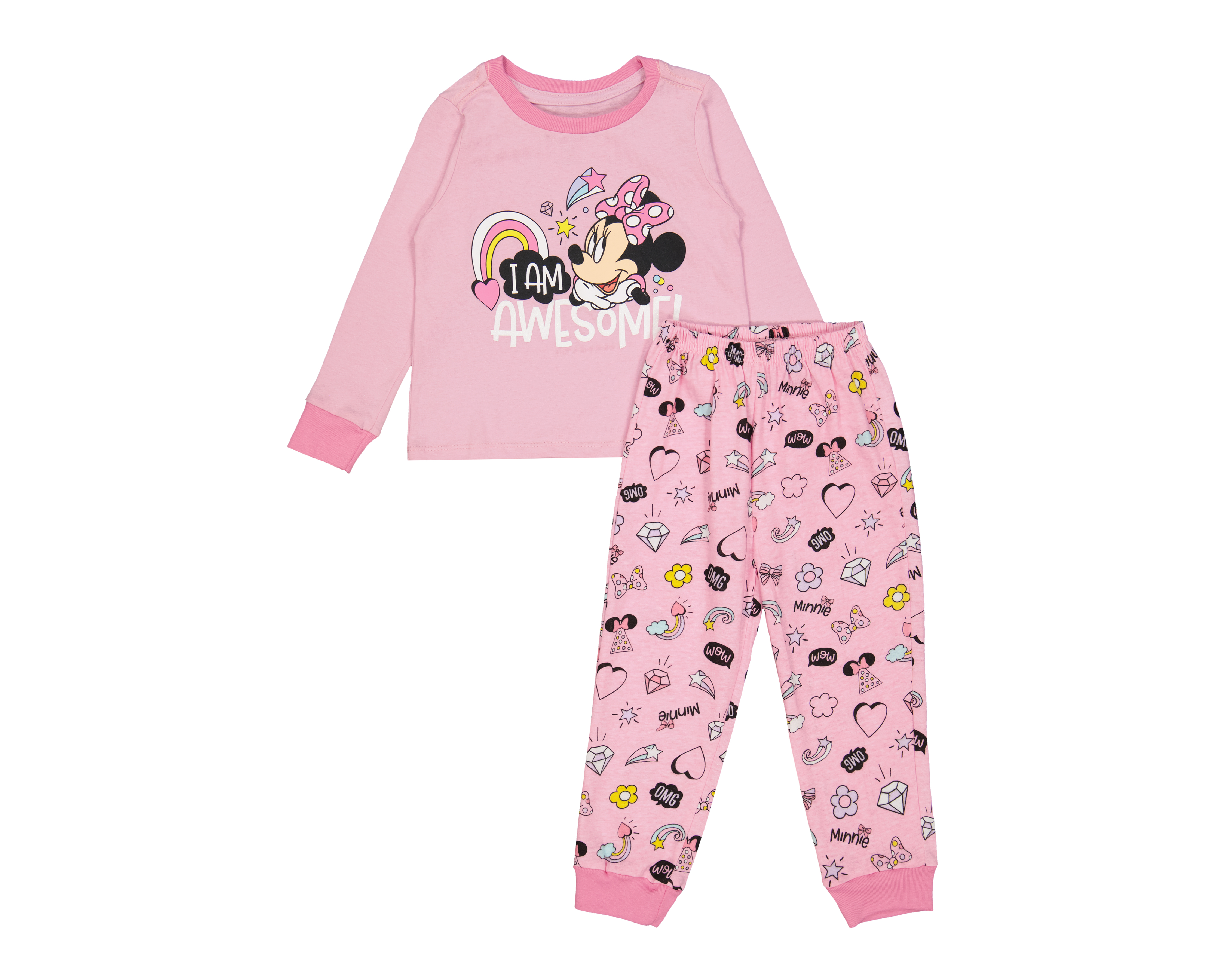 Foto 2 pulgar | Foto 1 | Pijama para Bebé Niña Disney Minnie Mouse de Algodón 2 Piezas