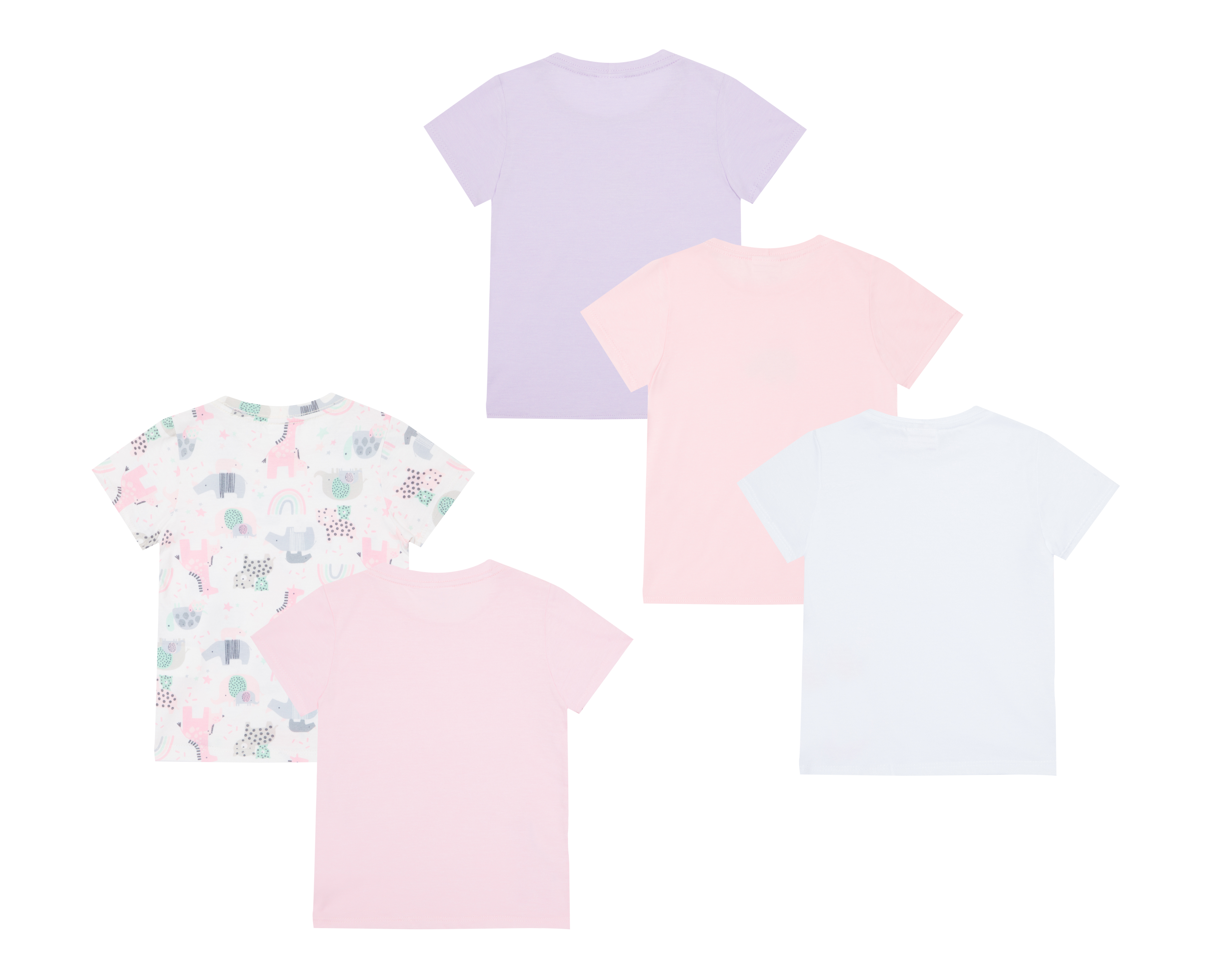 Foto 3 pulgar | Foto 2 | Camiseta Interior para Bebé Niña Baby Colors Estampada 5 Piezas