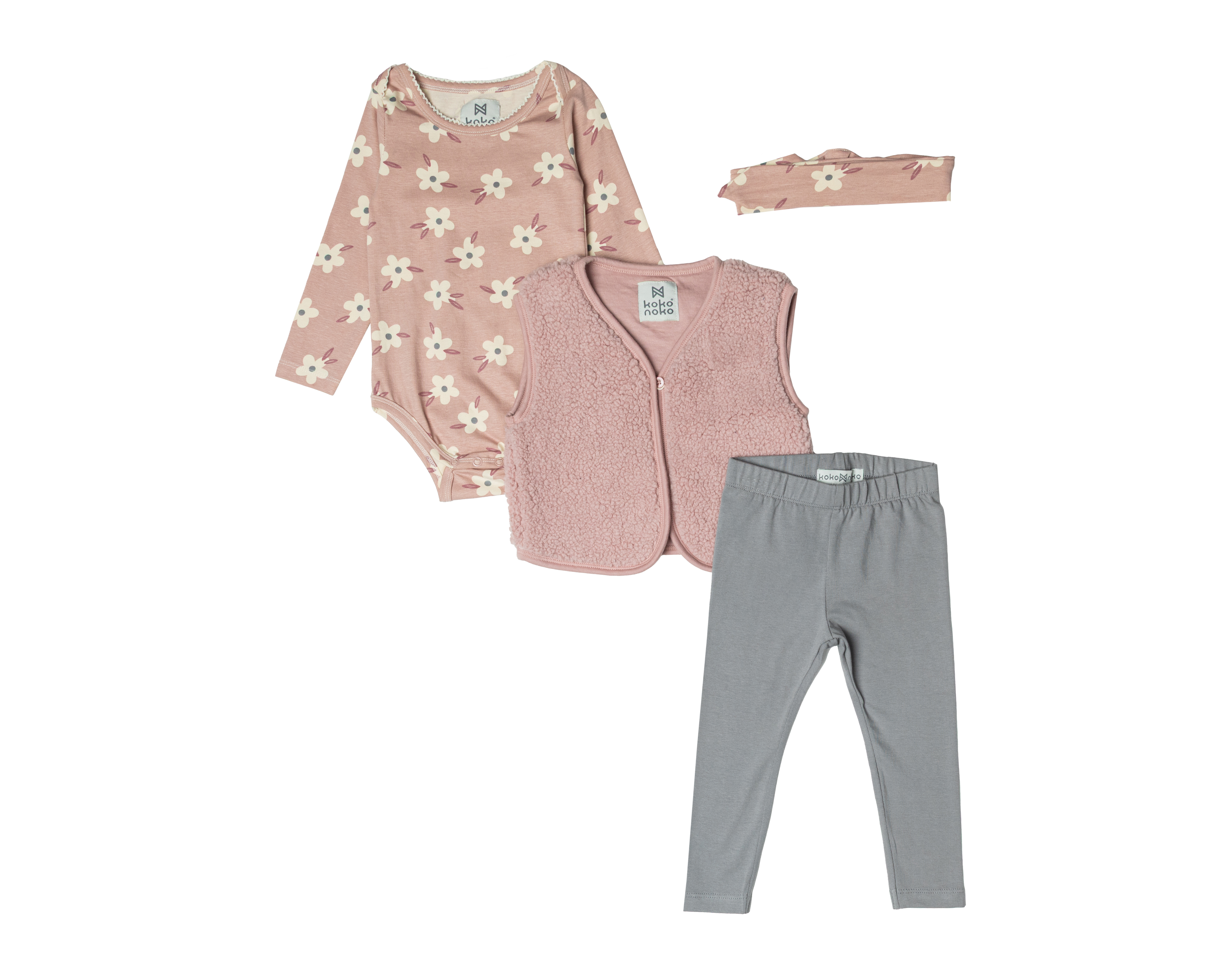 Conjunto para Bebé Niña Koko Noko 4 Piezas