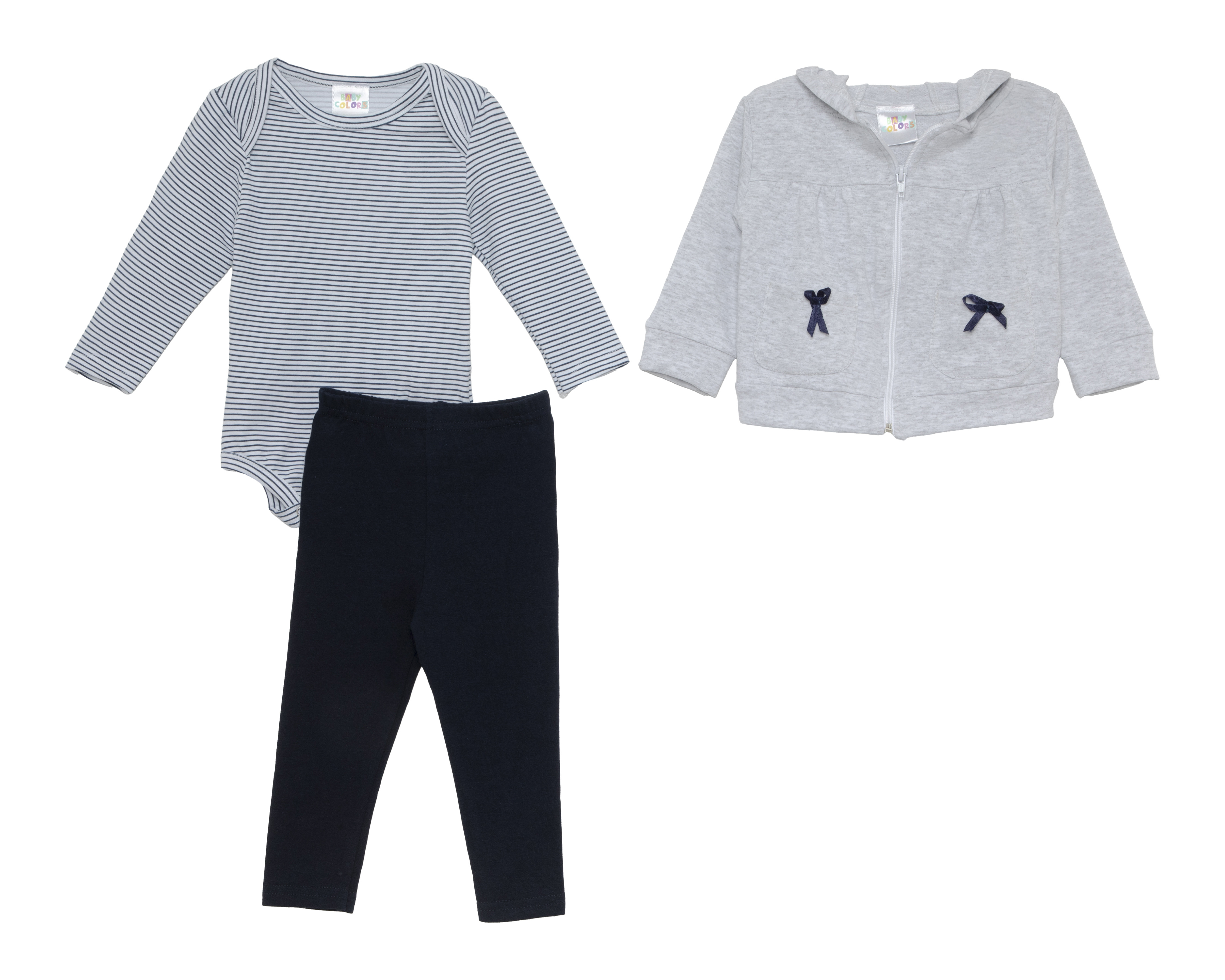 Conjunto para Bebé Niña Baby Colors 3 Piezas