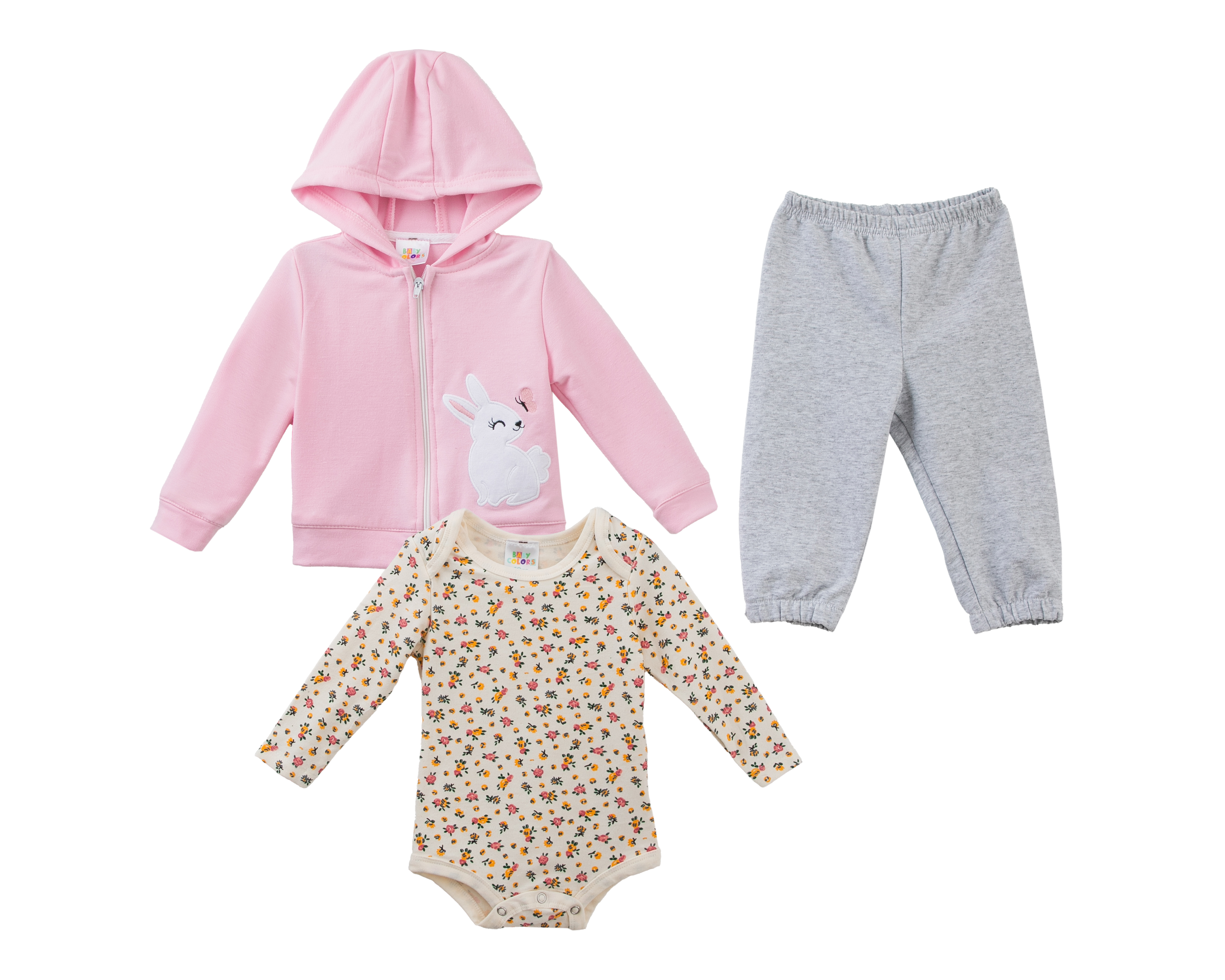 Conjunto para Bebé Niña Baby Colors 3 Piezas