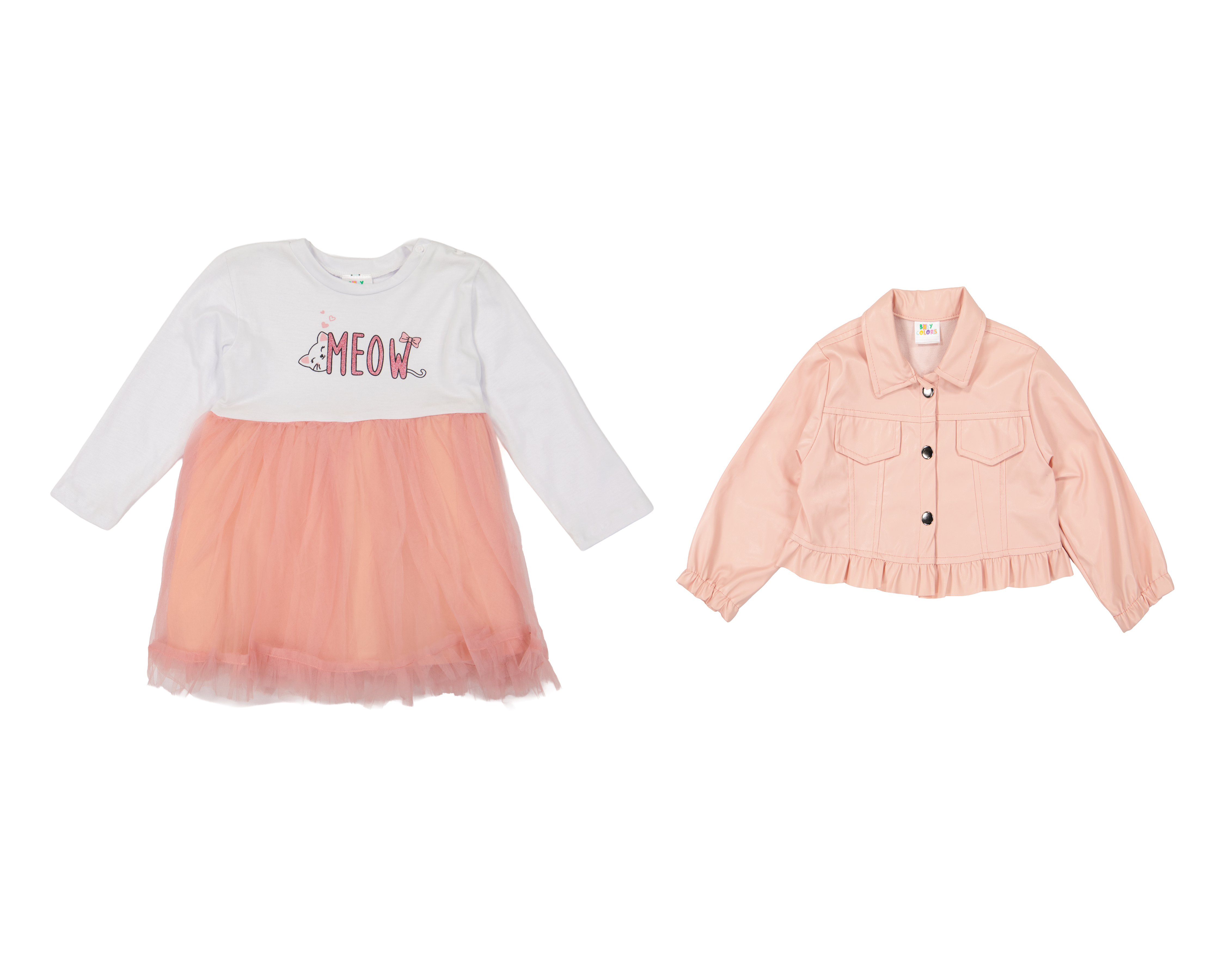 Vestido y Chamarra para Bebé Niña Baby Colors