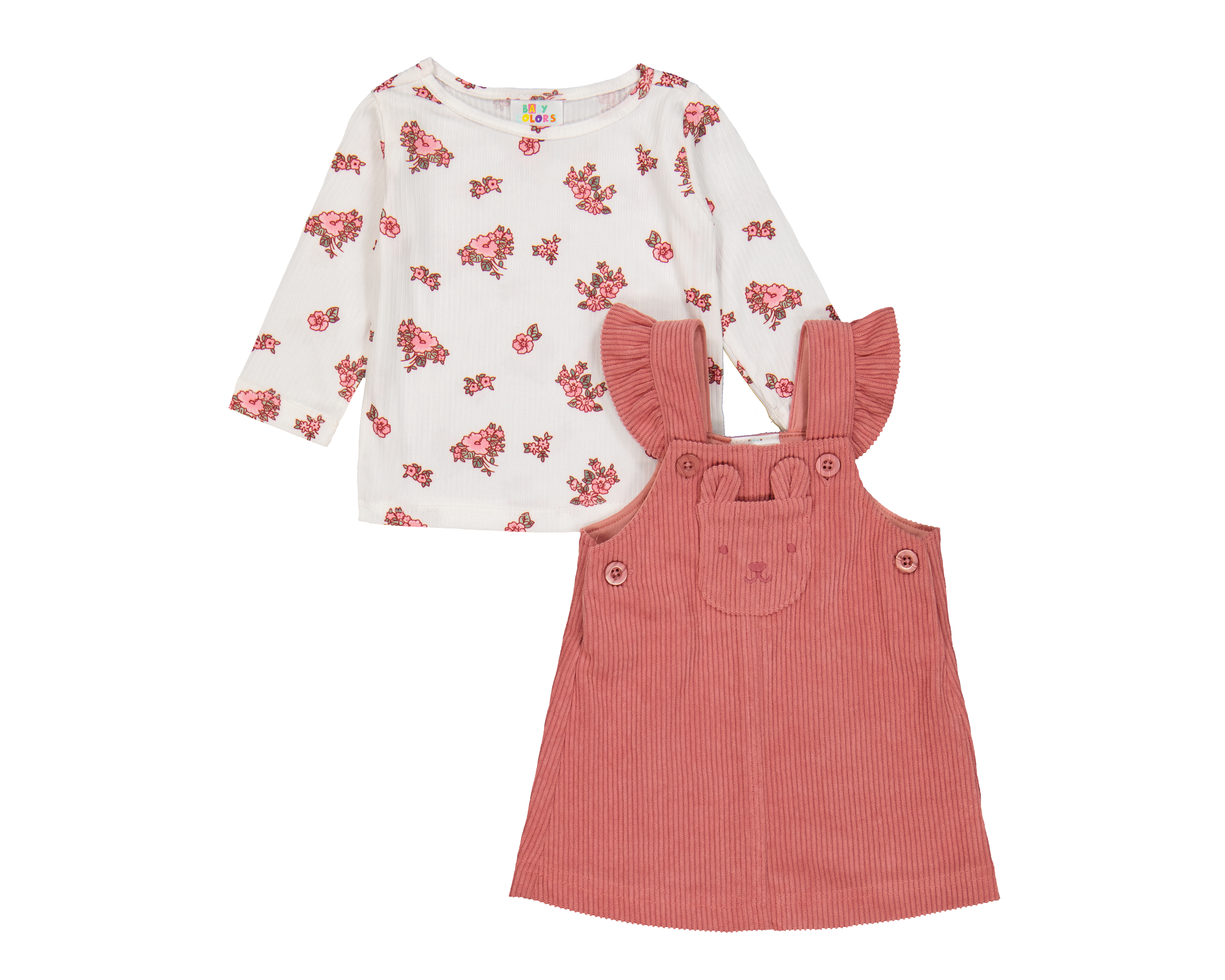 Vestido y Playera para Bebé Niña Baby Colors