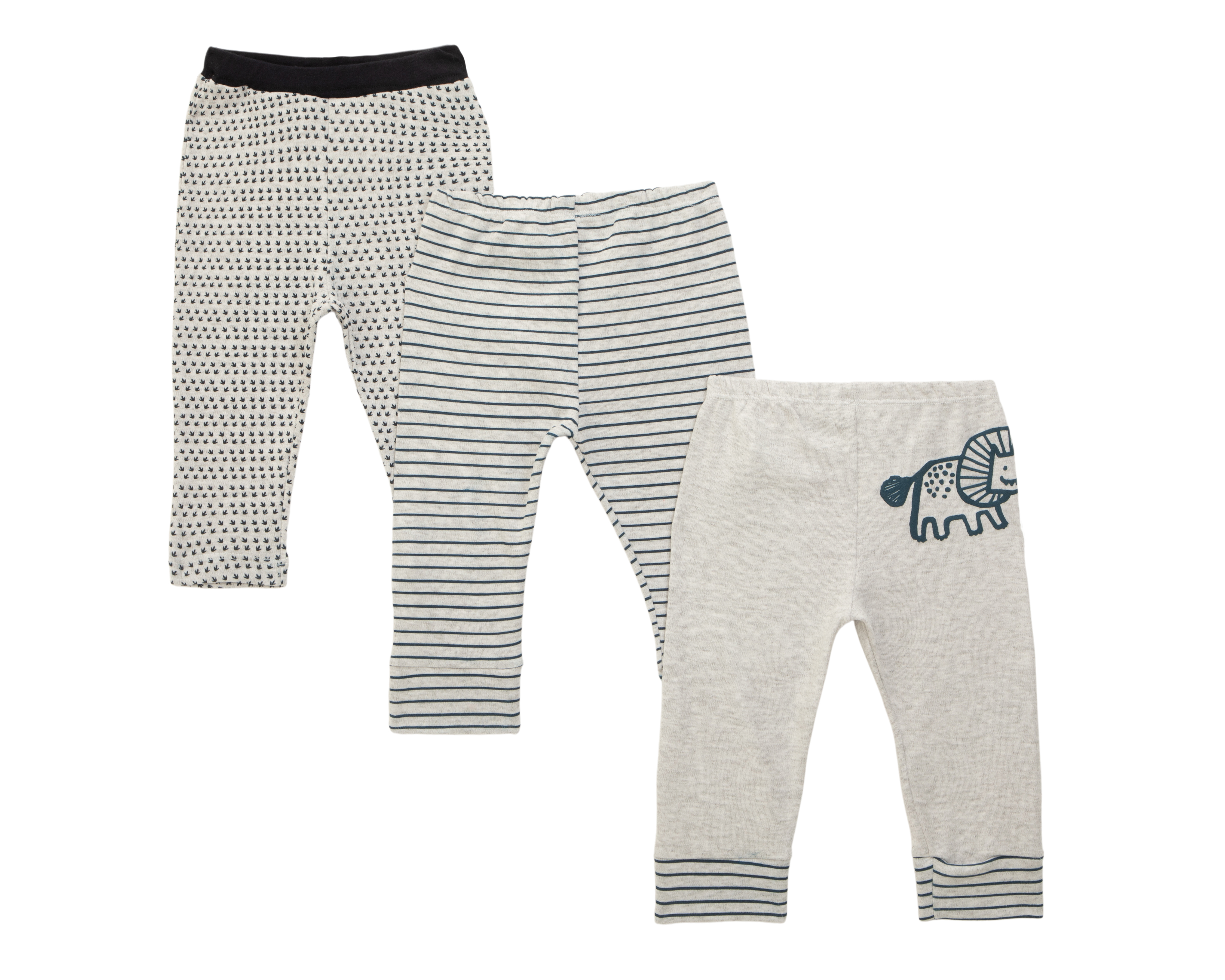 Foto 2 | Foto 2 | Pantalón para Bebé Niño Baby Colors Gris 3 Piezas