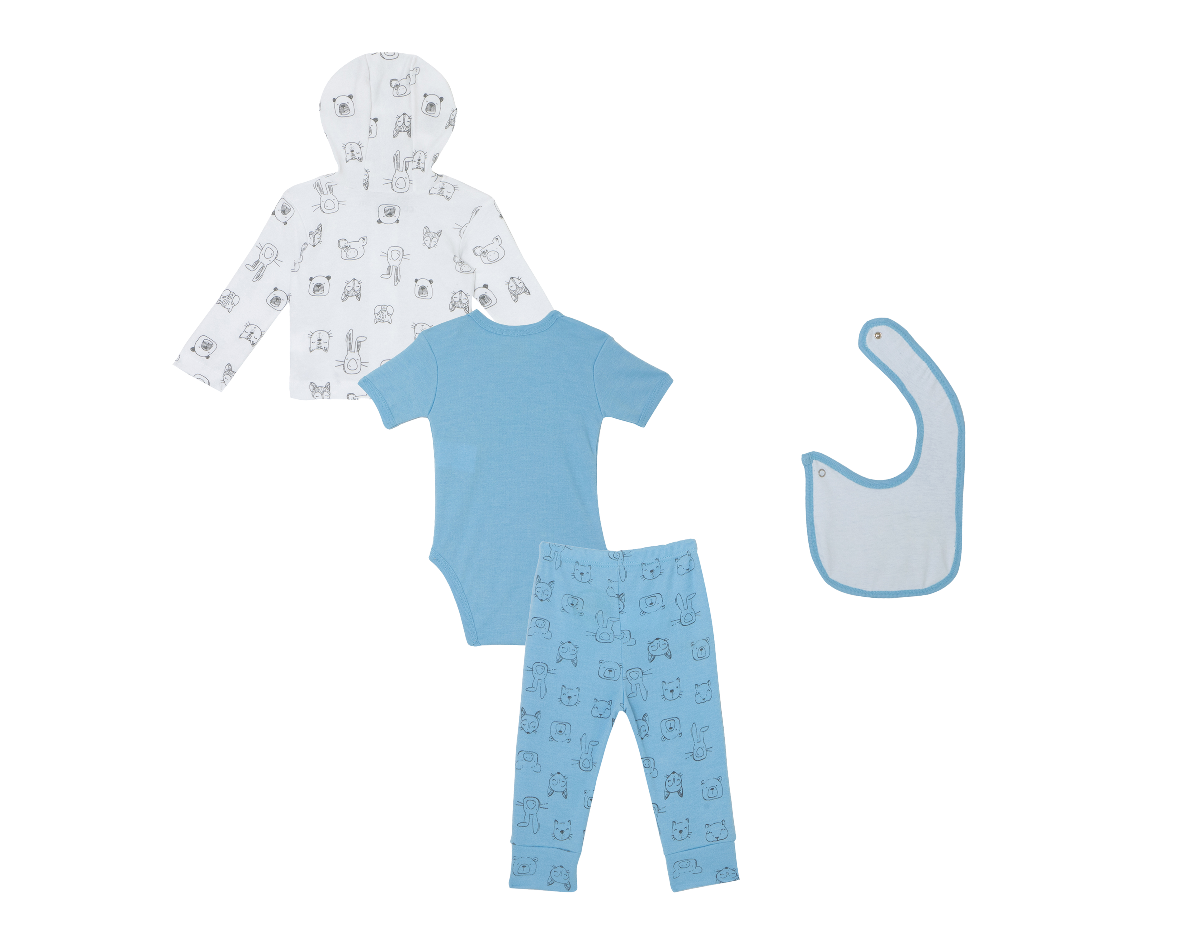 Foto 3 pulgar | Foto 2 | Conjunto para Bebé Niño Baby Colors 4 Piezas