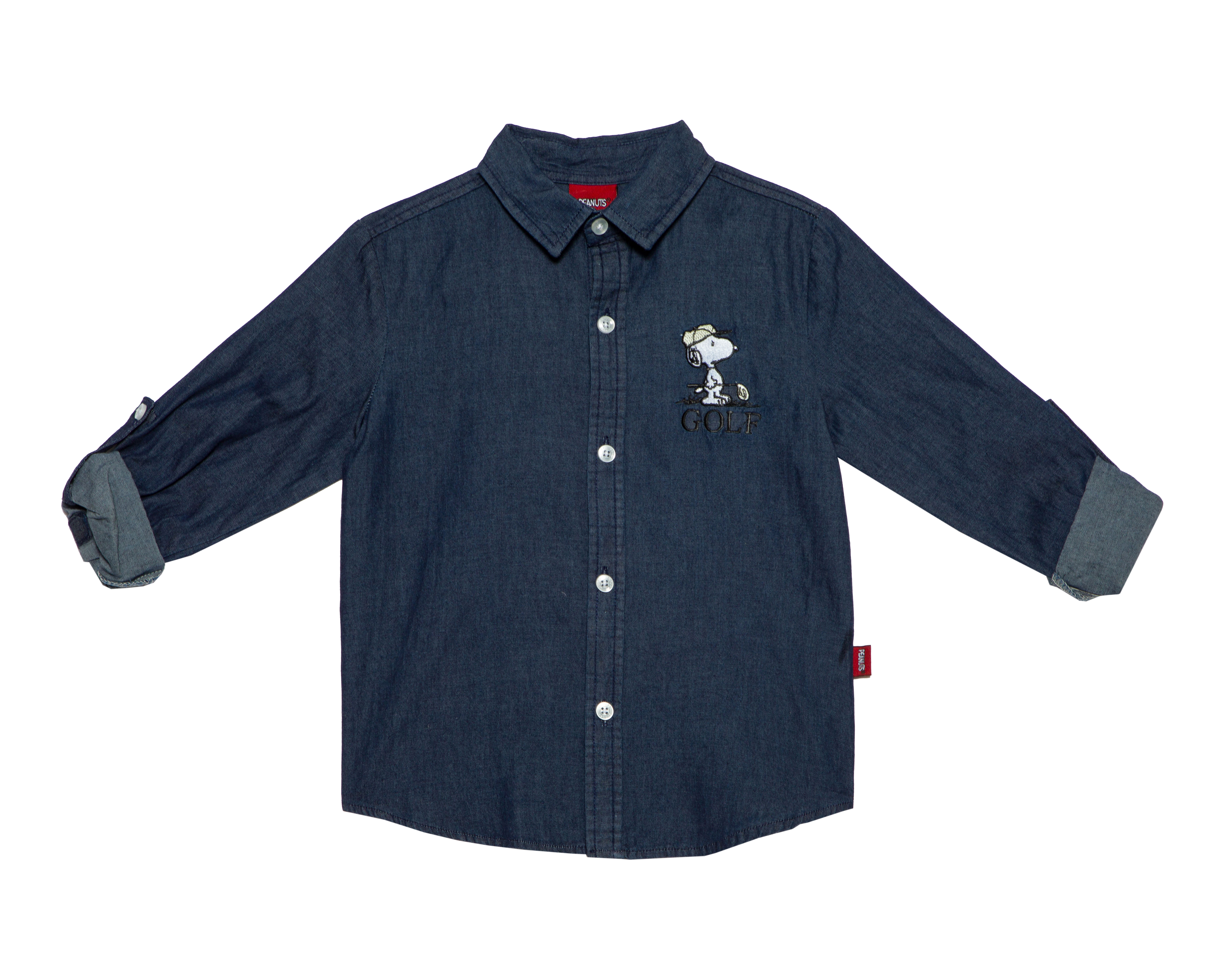 Foto 2 pulgar | Foto 1 | Camisa para Bebé Niño Peanuts de Algodón Manga Larga