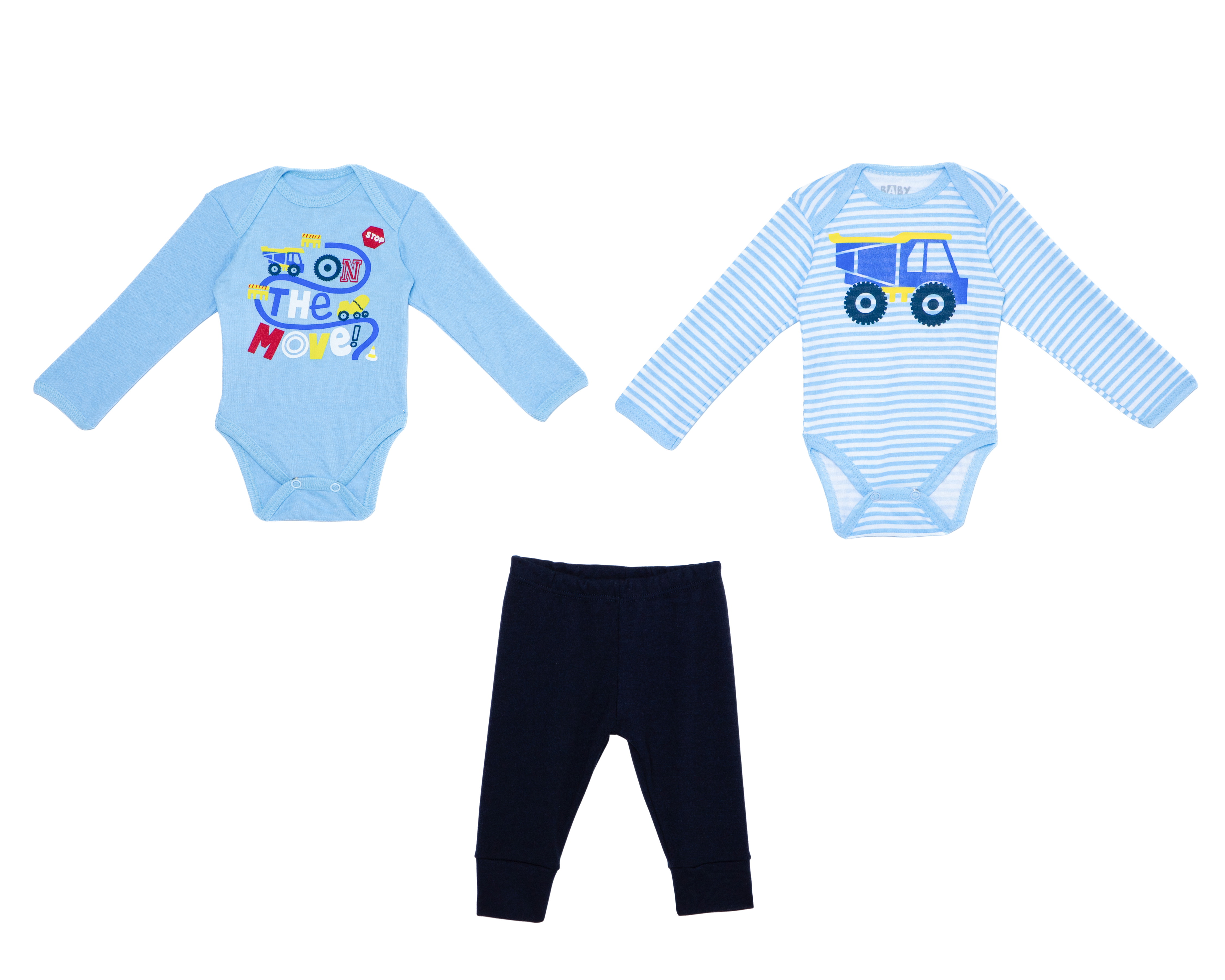 Foto 1 | Foto 1 | Conjunto para Bebé Niño Baby Colors 3 Piezas