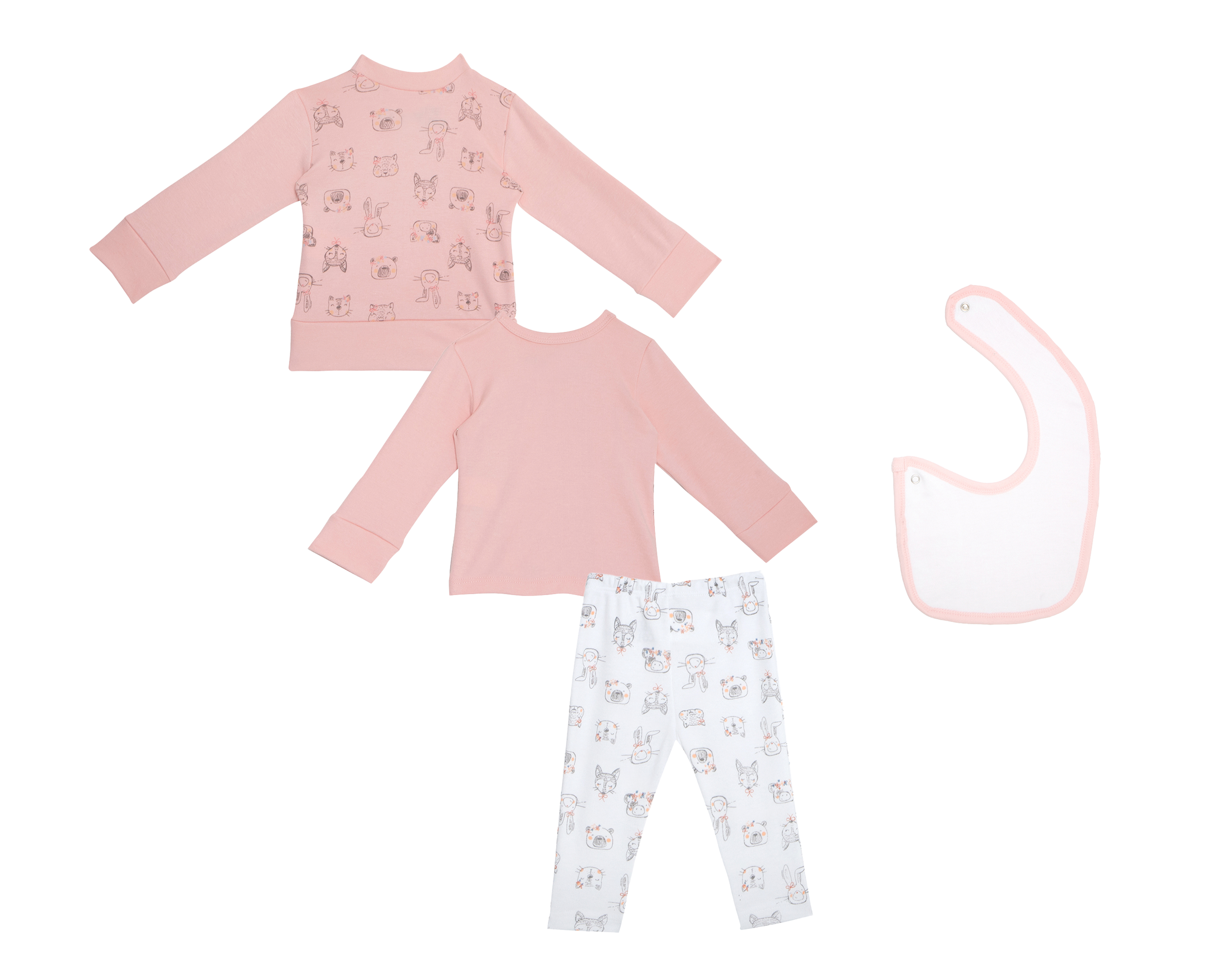 Foto 2 | Foto 2 | Conjunto para Bebé Niña Baby Colors 4 Piezas