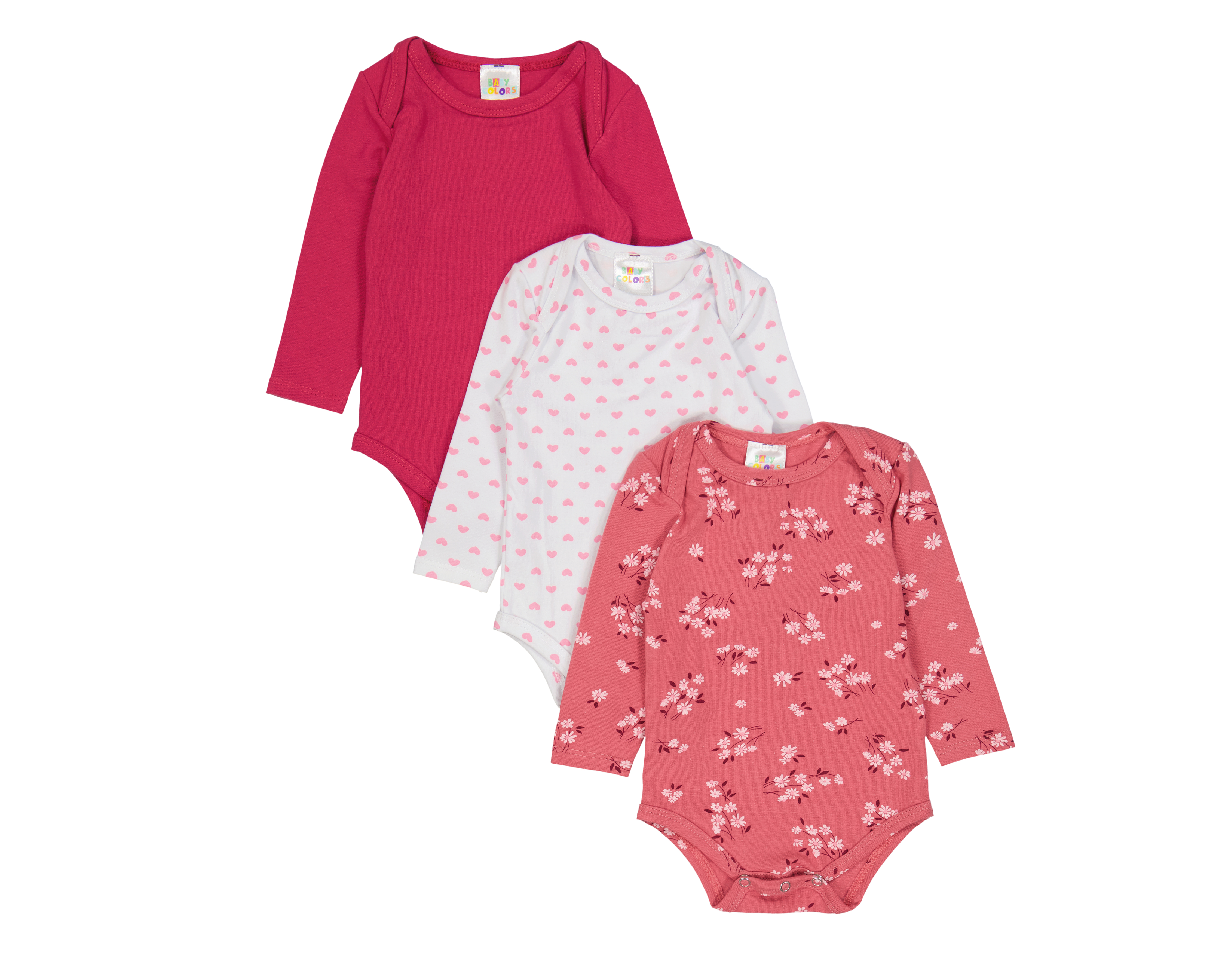 Pañalero para Bebé Niña Baby Colors Estampado 3 Piezas