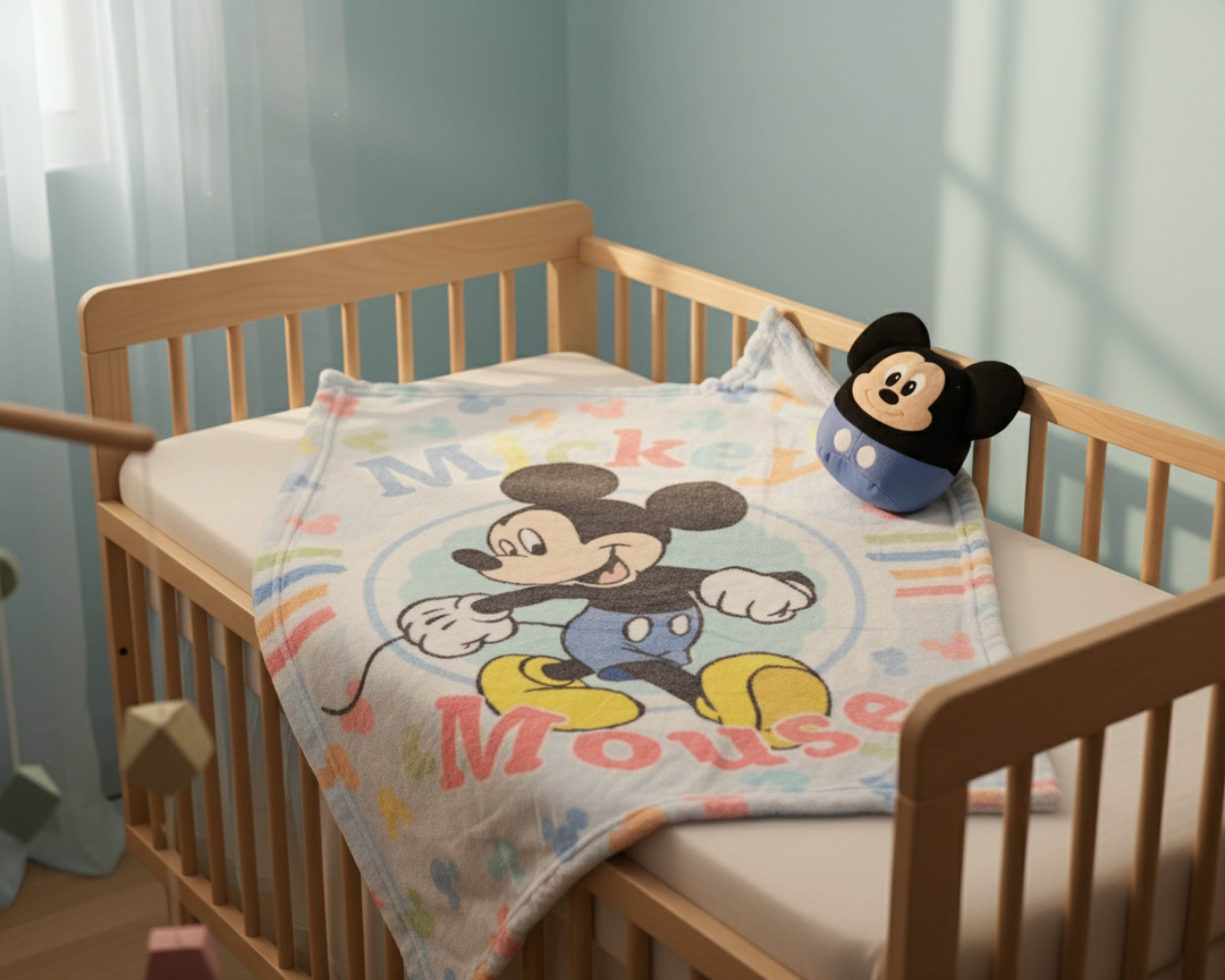 Foto 6 | Foto 6 | Cobertor y Peluche para Bebé Disney Baby Mickey Mouse Estampado