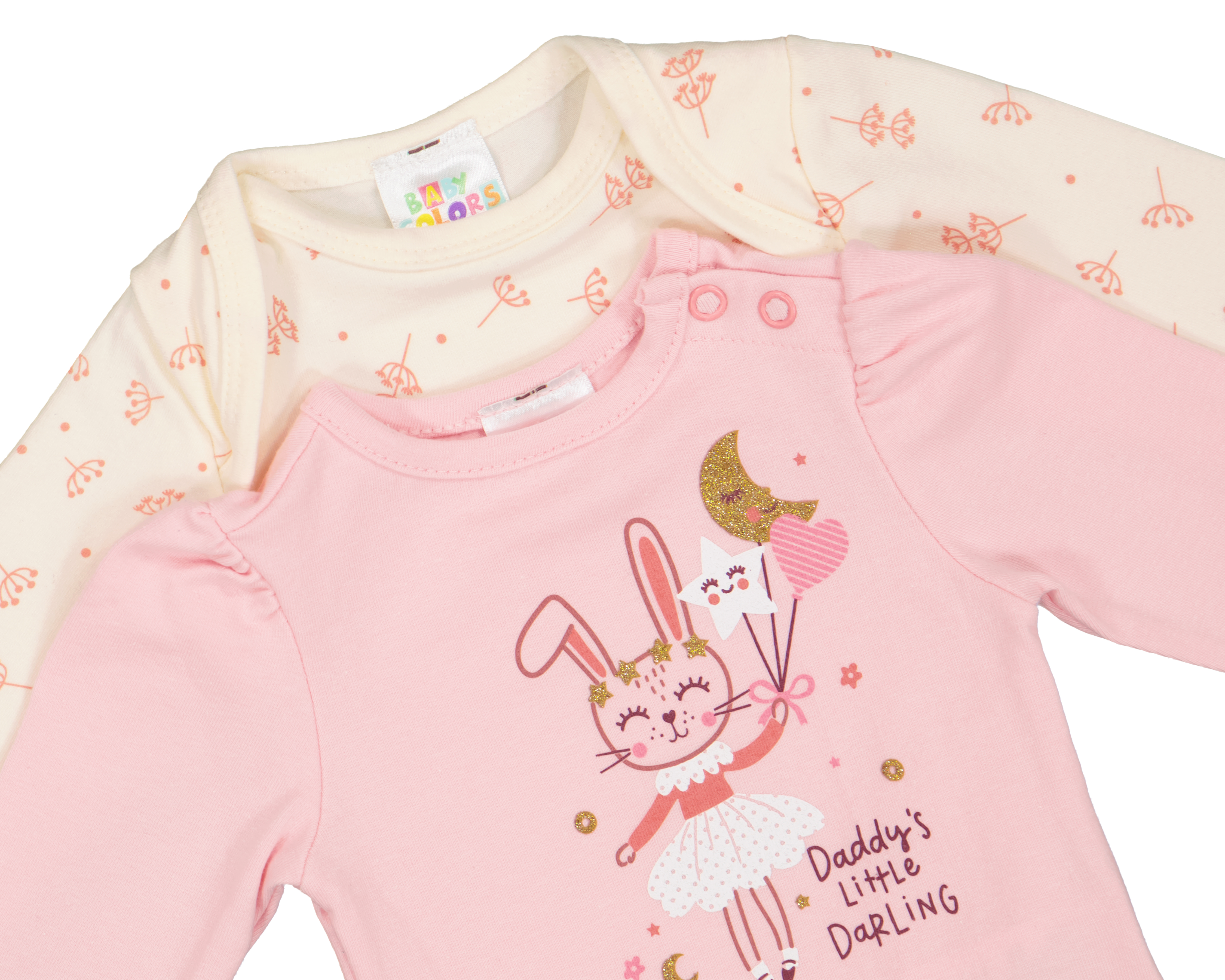 Foto 5 pulgar | Foto 4 | Pañalero para Bebé Niña Baby Colors Estampado 2 Piezas