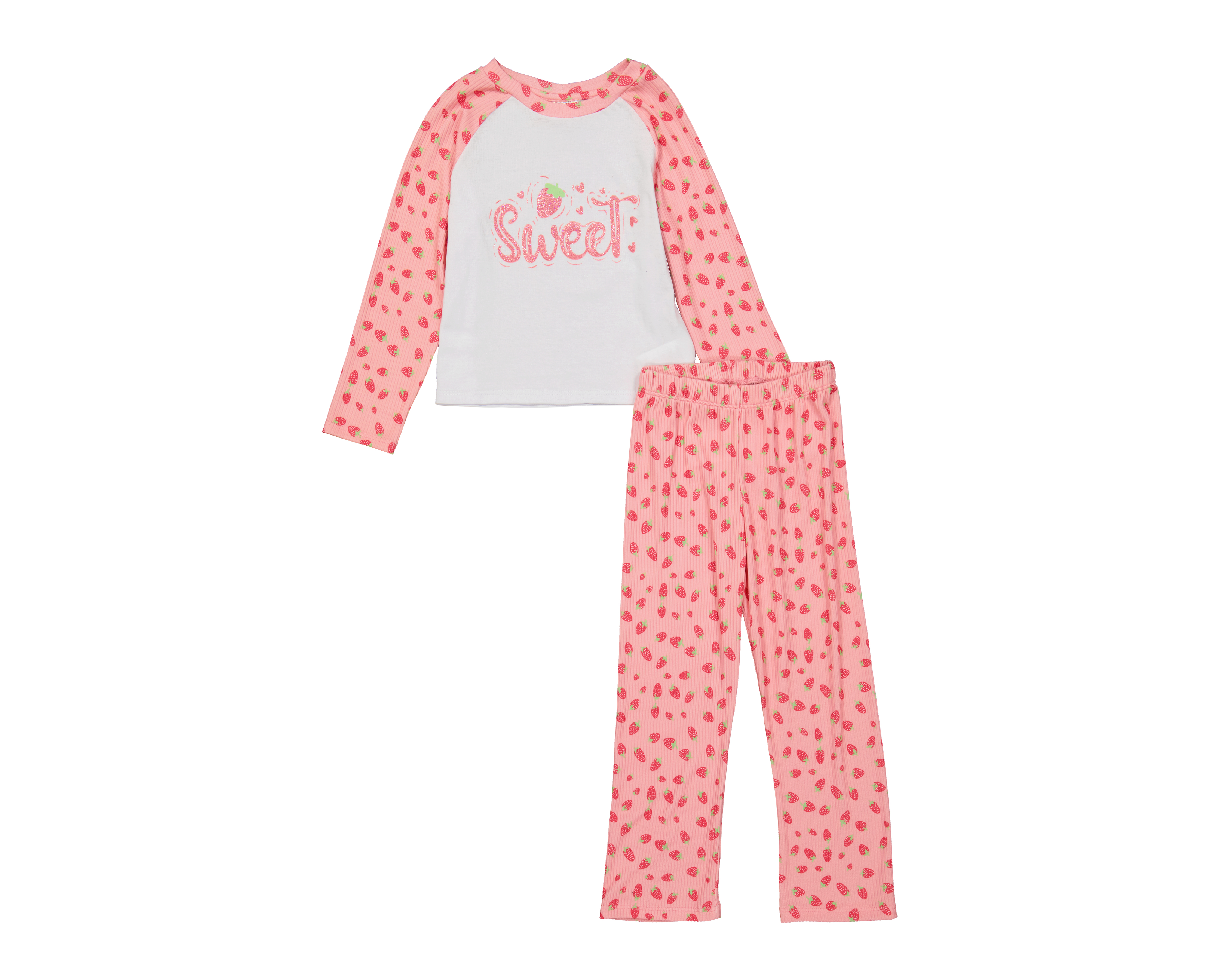 Foto 2 pulgar | Foto 1 | Pijama para Niña de Fresas Infanti