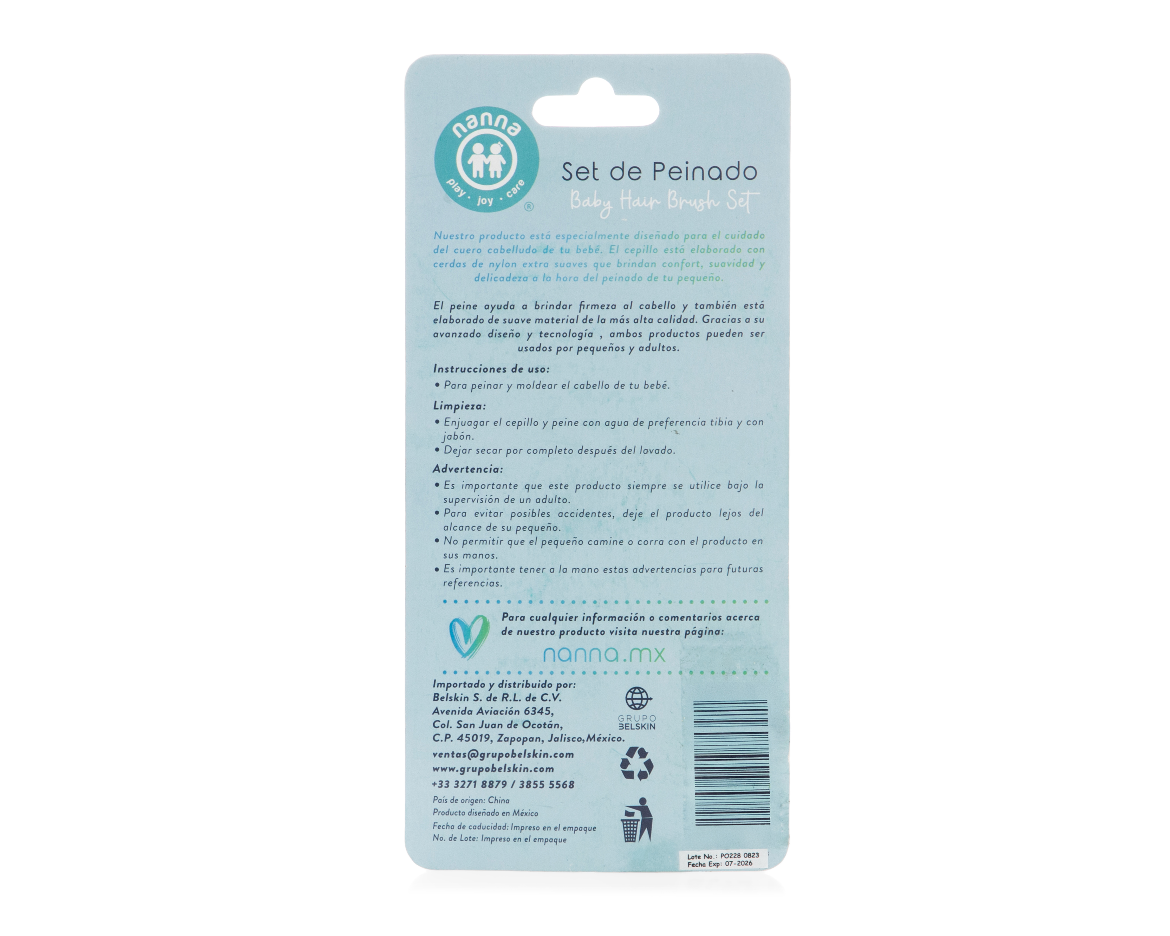 Foto 3 pulgar | Foto 2 | Cepillo Nanna para Bebé 2 Piezas