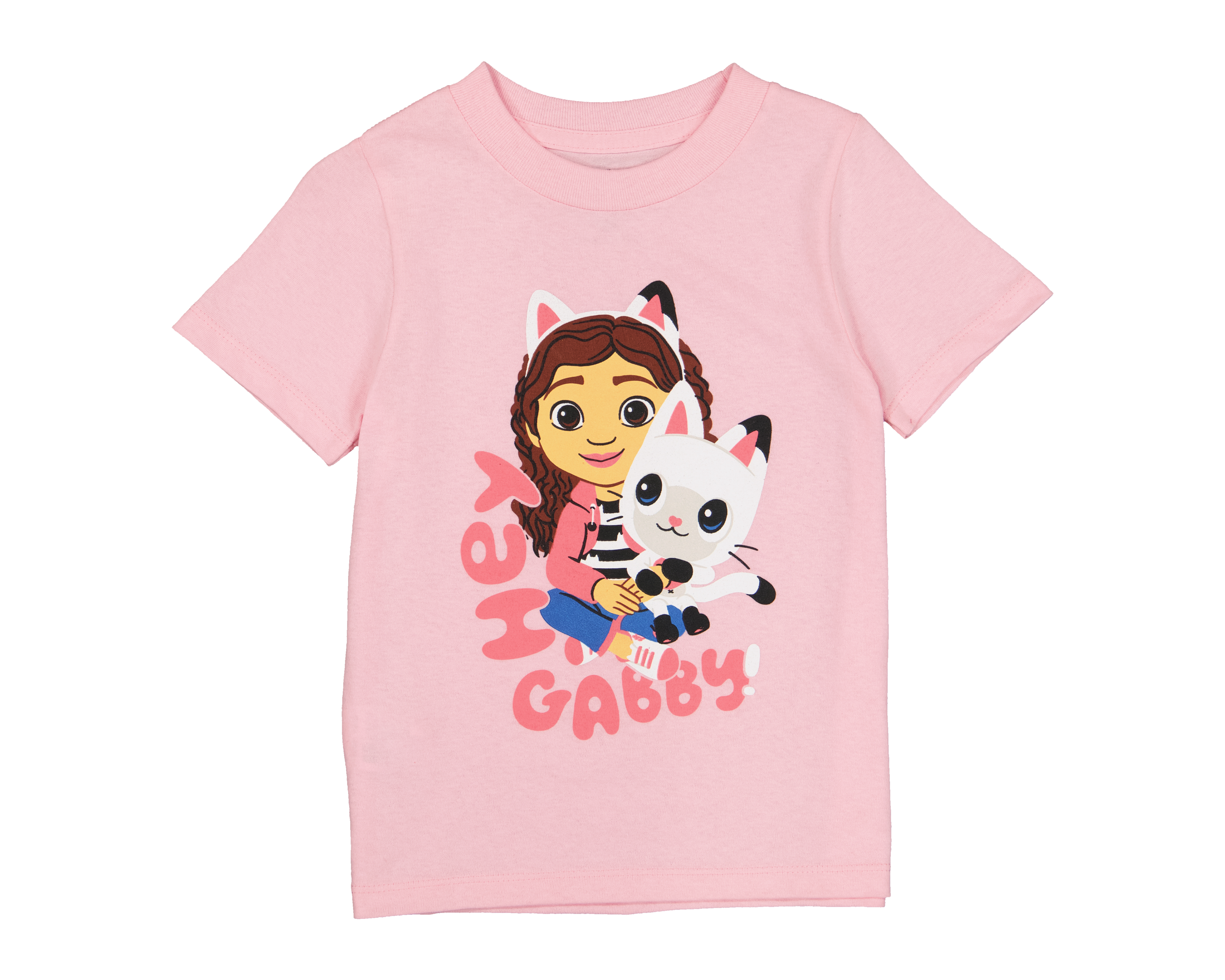 Foto 2 pulgar | Foto 1 | Playera para Bebé Niña Gabby's Dollhouse de Algodón Rosa