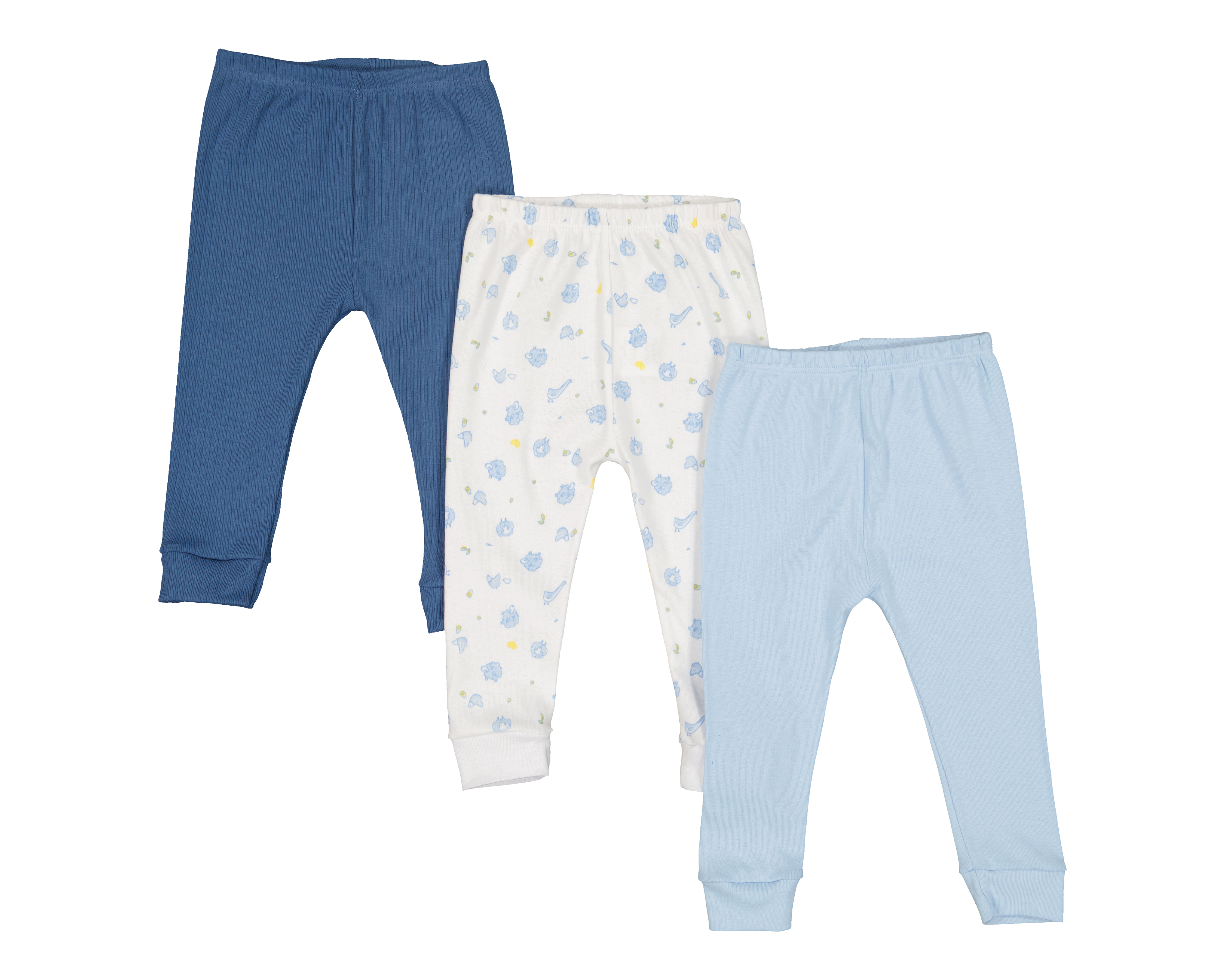 Foto 2 pulgar | Foto 1 | Pantalón para Bebé Niño Baby Optima de Algodón Multicolor 3 Piezas