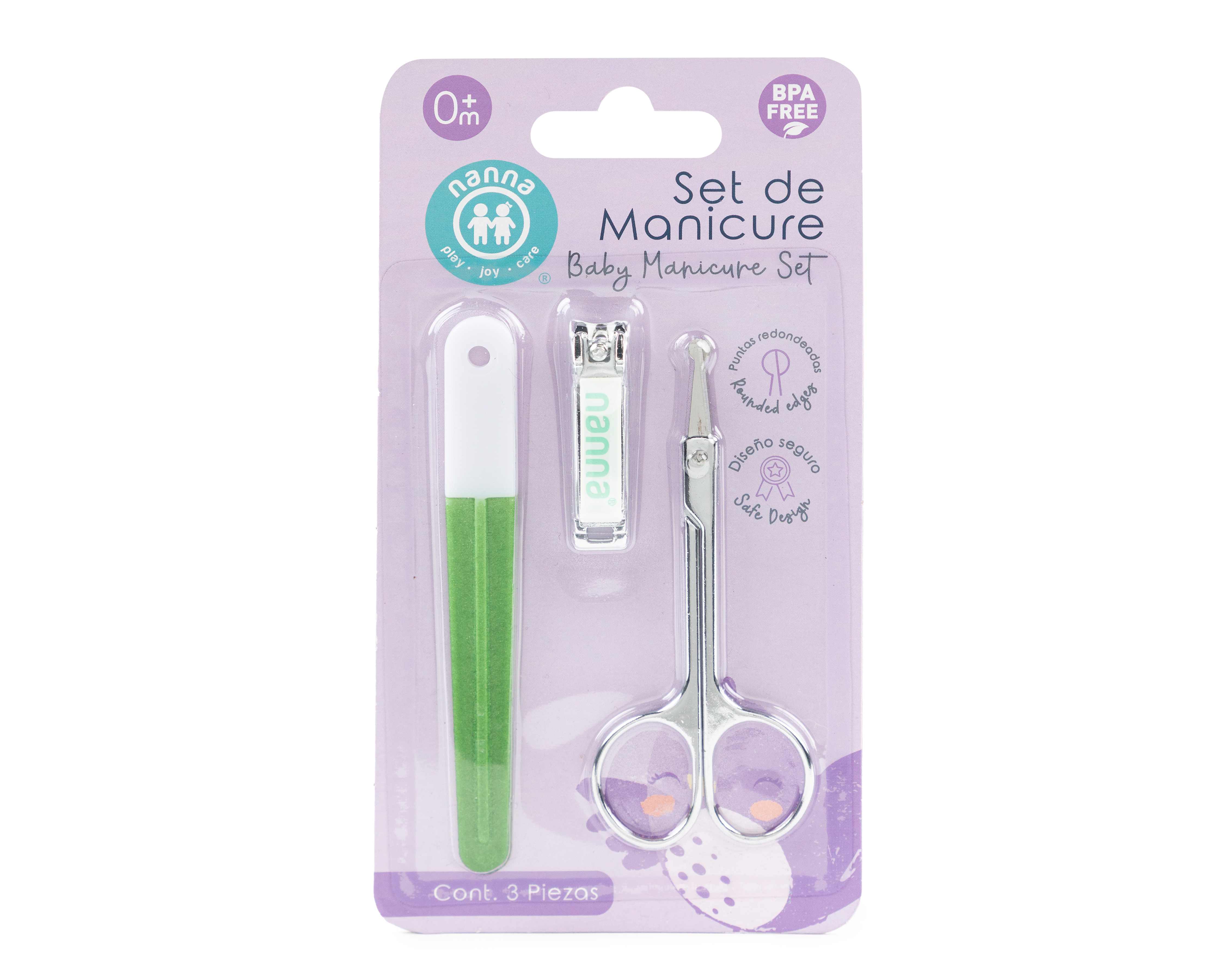 Set de Manicure Belskin Nanna para Bebé 3 Piezas