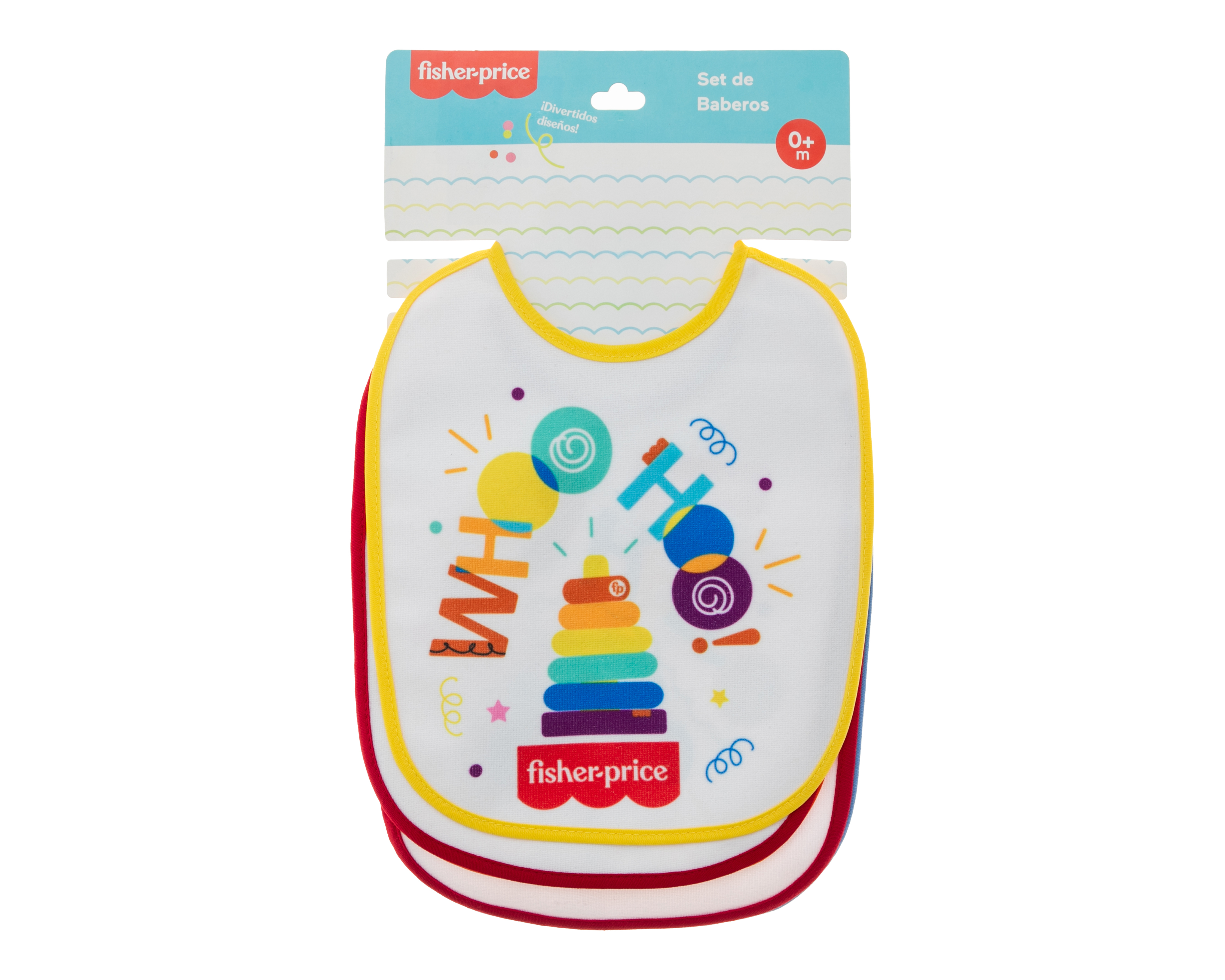 Foto 6 pulgar | Foto 5 | Baberos para Bebé Fisher-Price 5 Piezas