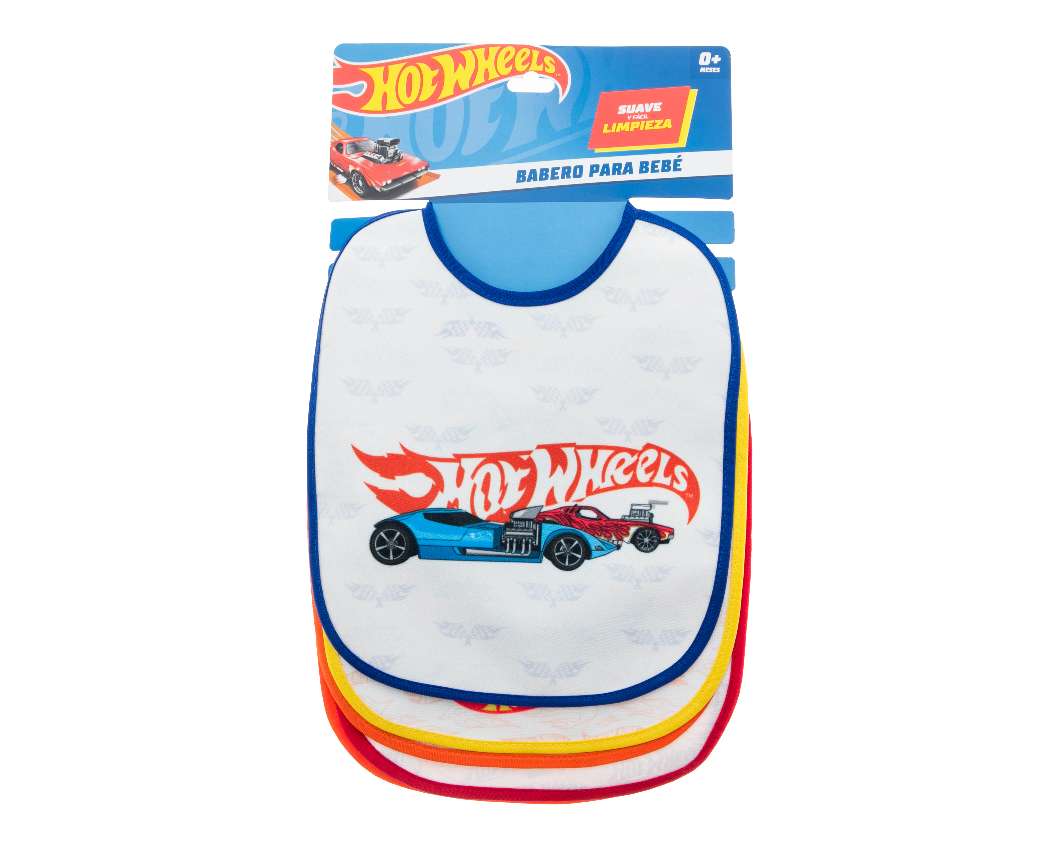 Foto 6 pulgar | Foto 5 | Baberos para Bebé Niño Hot Wheels 5 Piezas