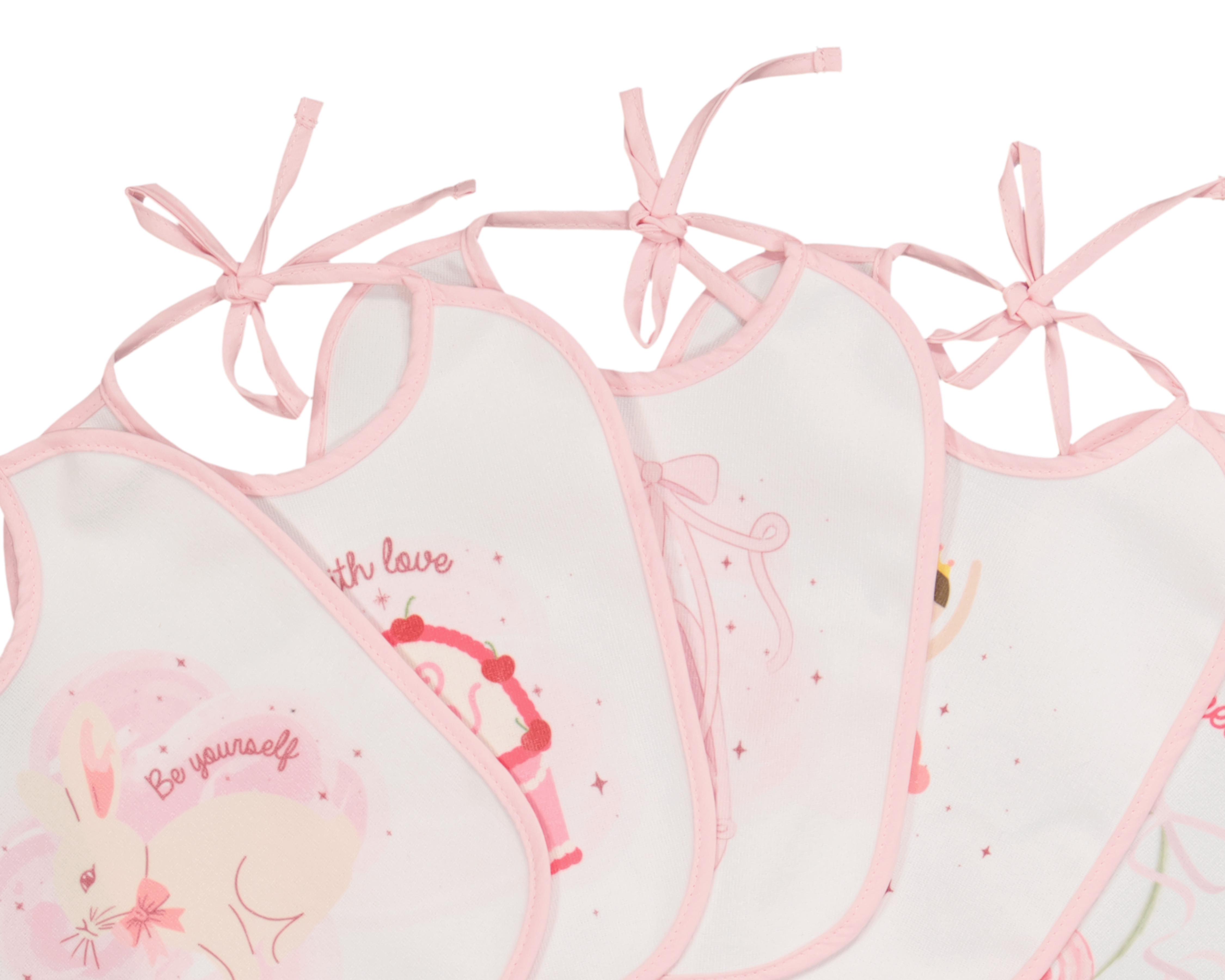 Foto 5 pulgar | Foto 4 | Babero para Bebé Niña Baby Colors 5 Piezas