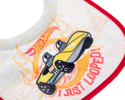 Foto 4 | Foto 4 | Baberos para Bebé Niño Hot Wheels 3 Piezas