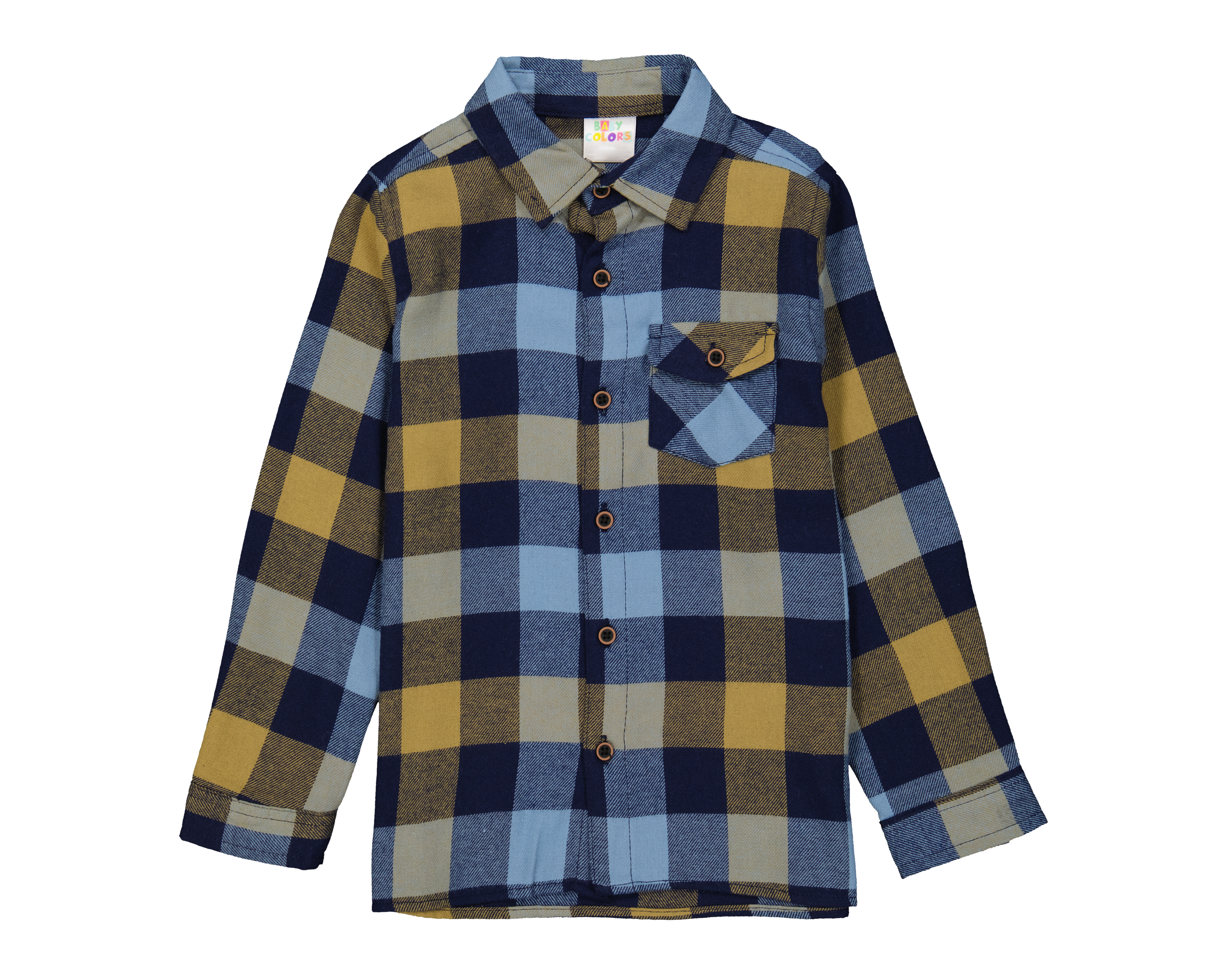 Foto 2 pulgar | Foto 1 | Camisa para Bebé Niño Baby Colors a Cuadros