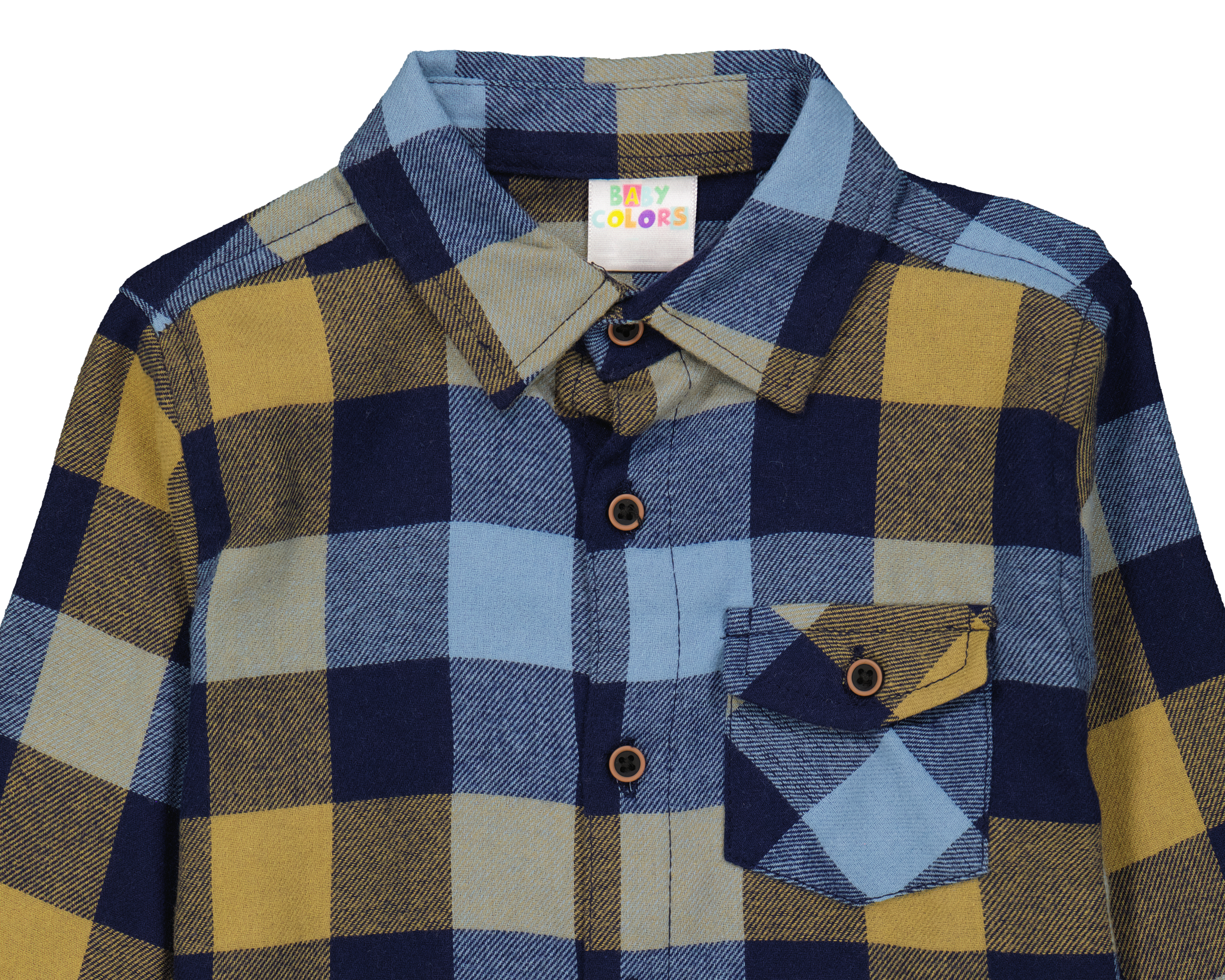 Foto 4 pulgar | Foto 3 | Camisa para Bebé Niño Baby Colors a Cuadros