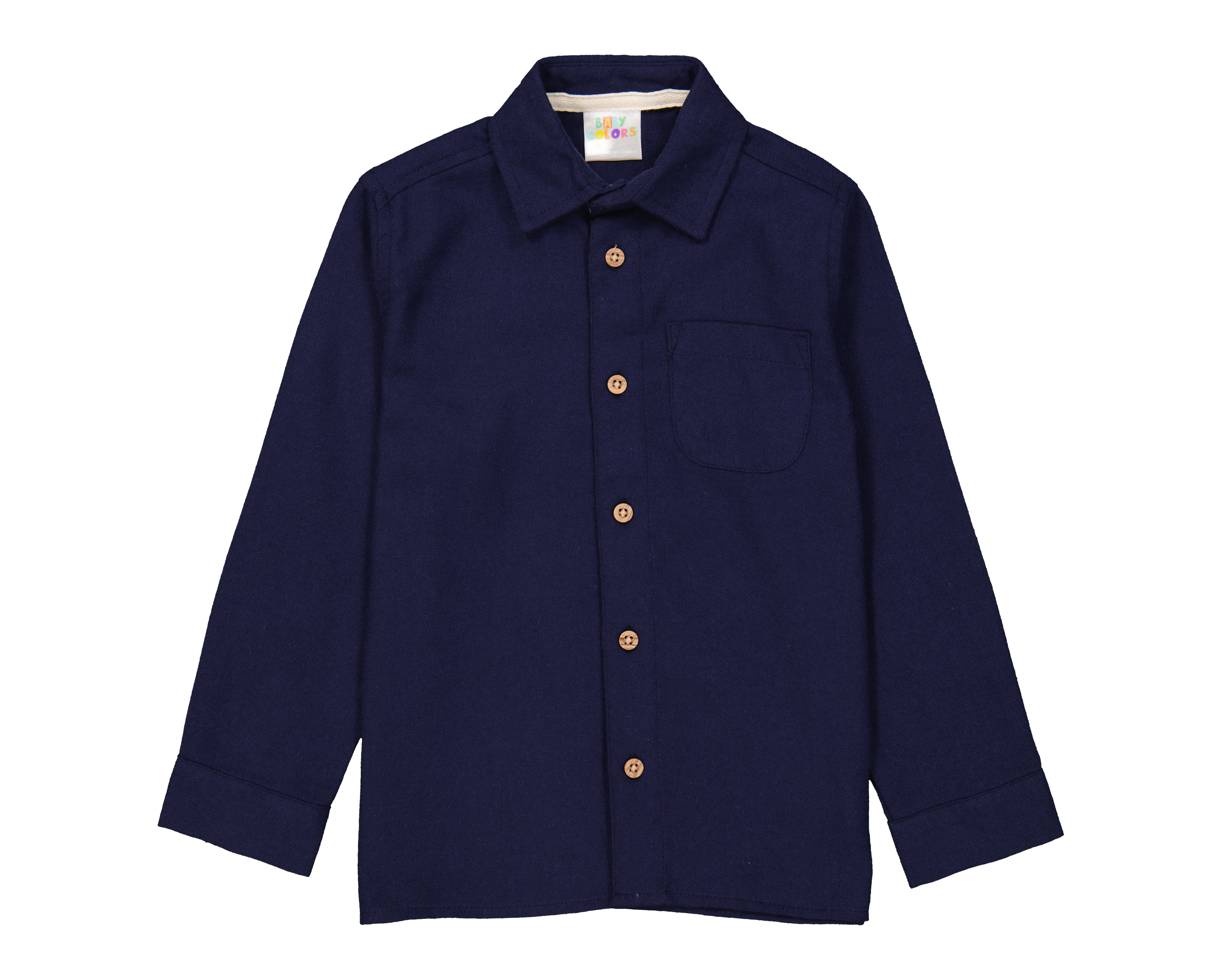 Foto 2 pulgar | Foto 1 | Camisa para Bebé Niño Baby Colors Azul Marino