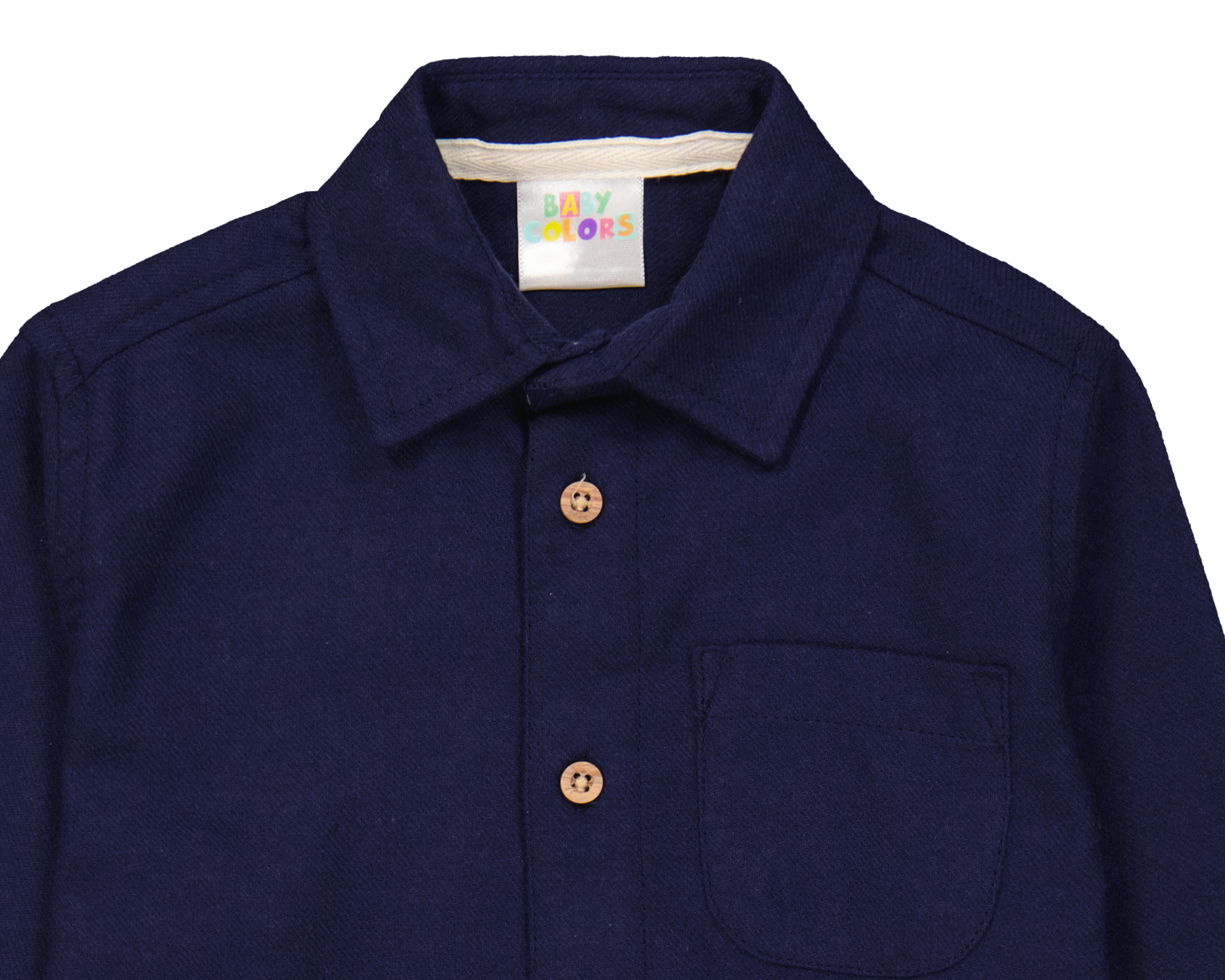 Foto 4 pulgar | Foto 3 | Camisa para Bebé Niño Baby Colors Azul Marino