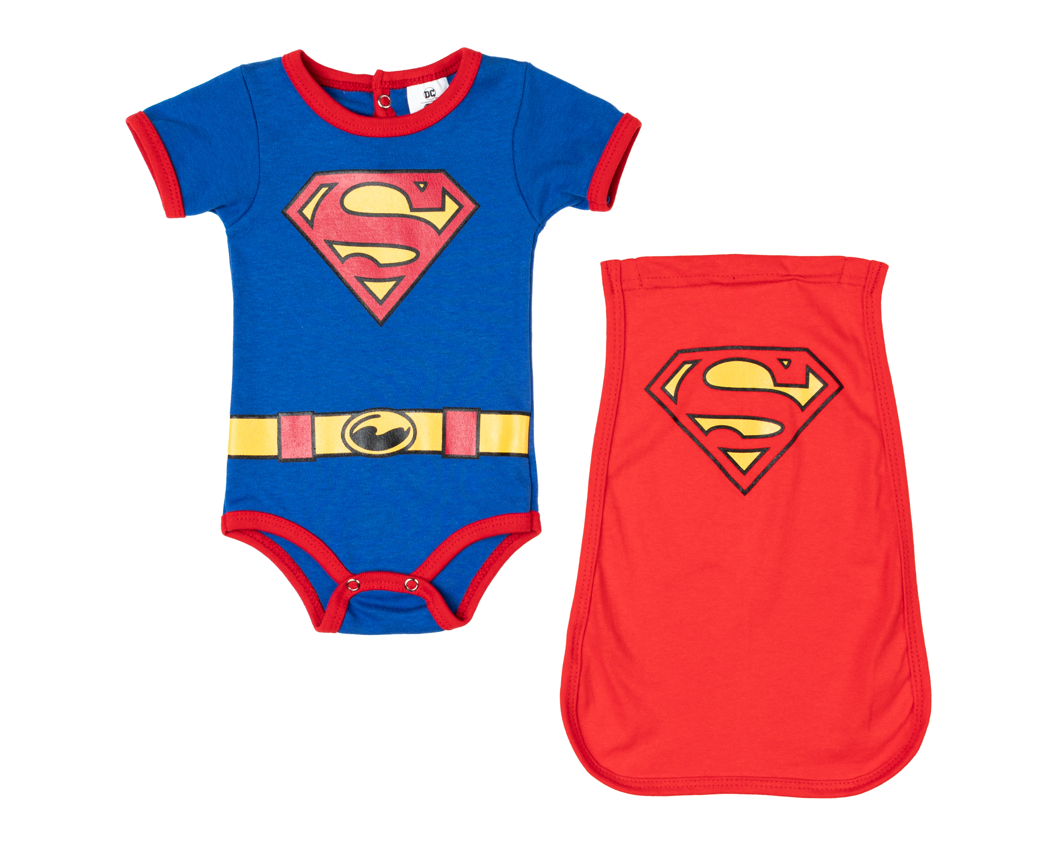 Pañalero para Bebé Niño Superman de Algodón con Capa