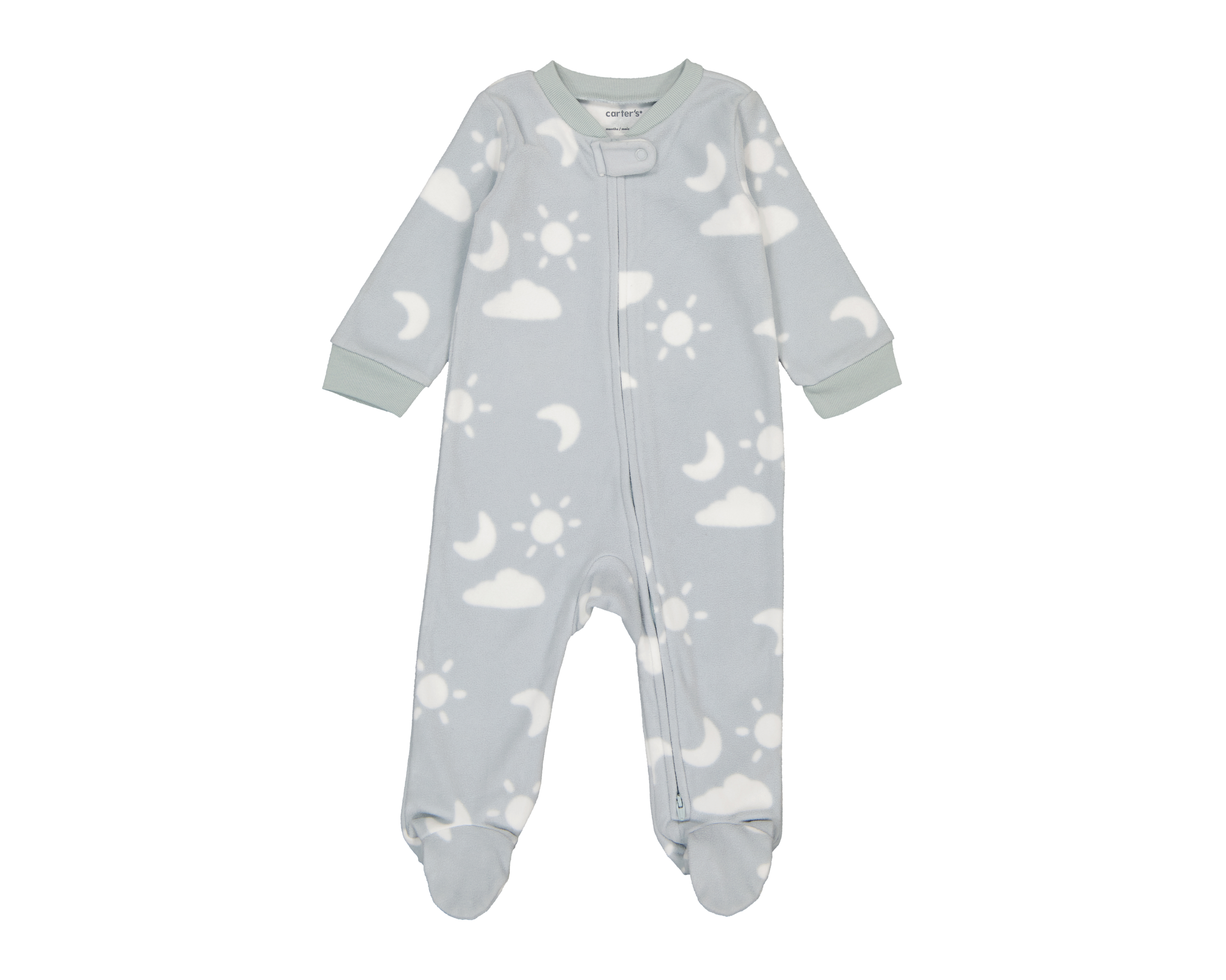 Foto 2 pulgar | Foto 1 | Mameluco para Bebé Carter's Gris
