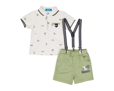 Foto 1 | Foto 1 | Short y Playera de Algodón para Bebé Niño Boopsy