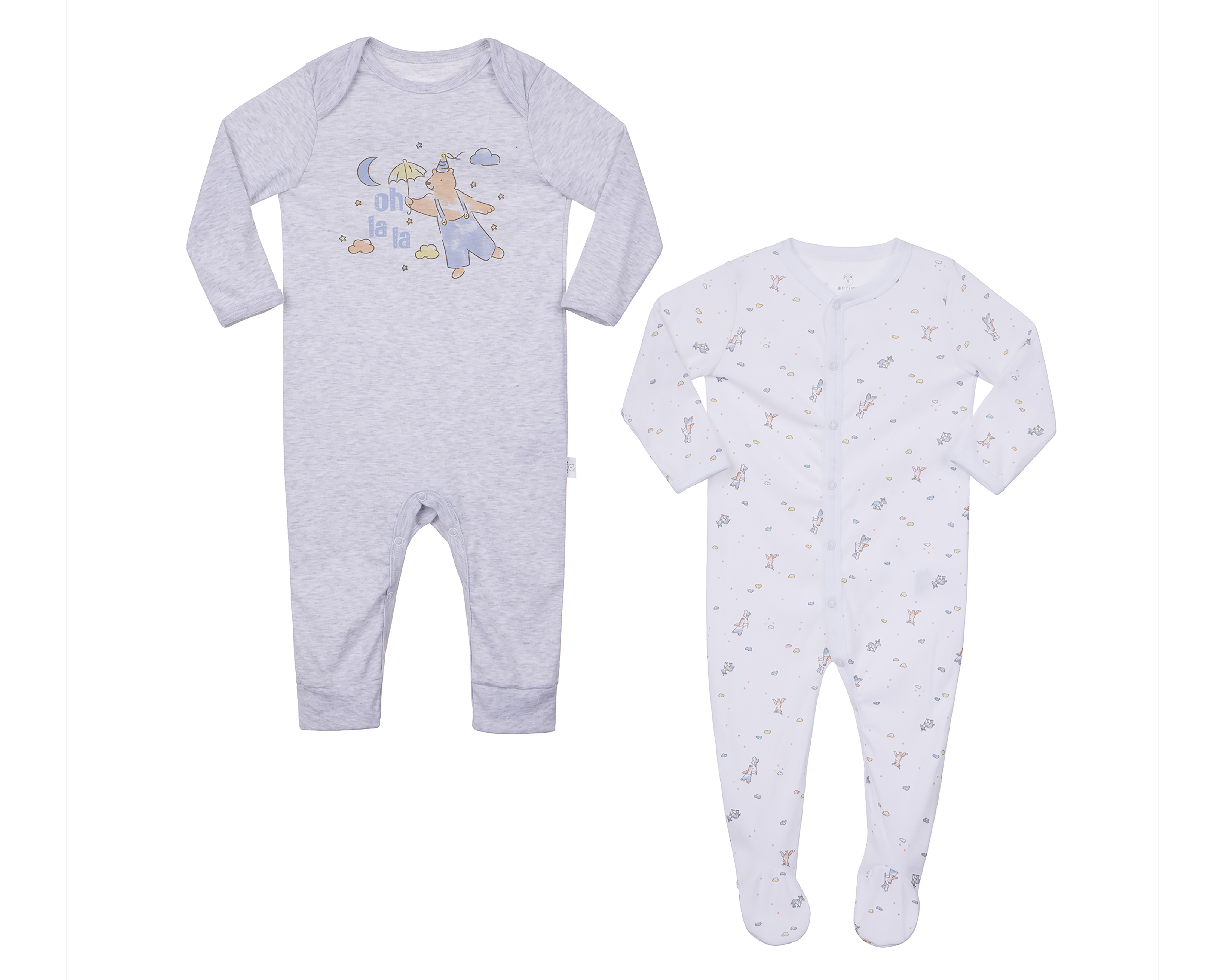 Foto 1 | Foto 1 | Mameluco para Bebé Baby Optima de Algodón 2 Piezas