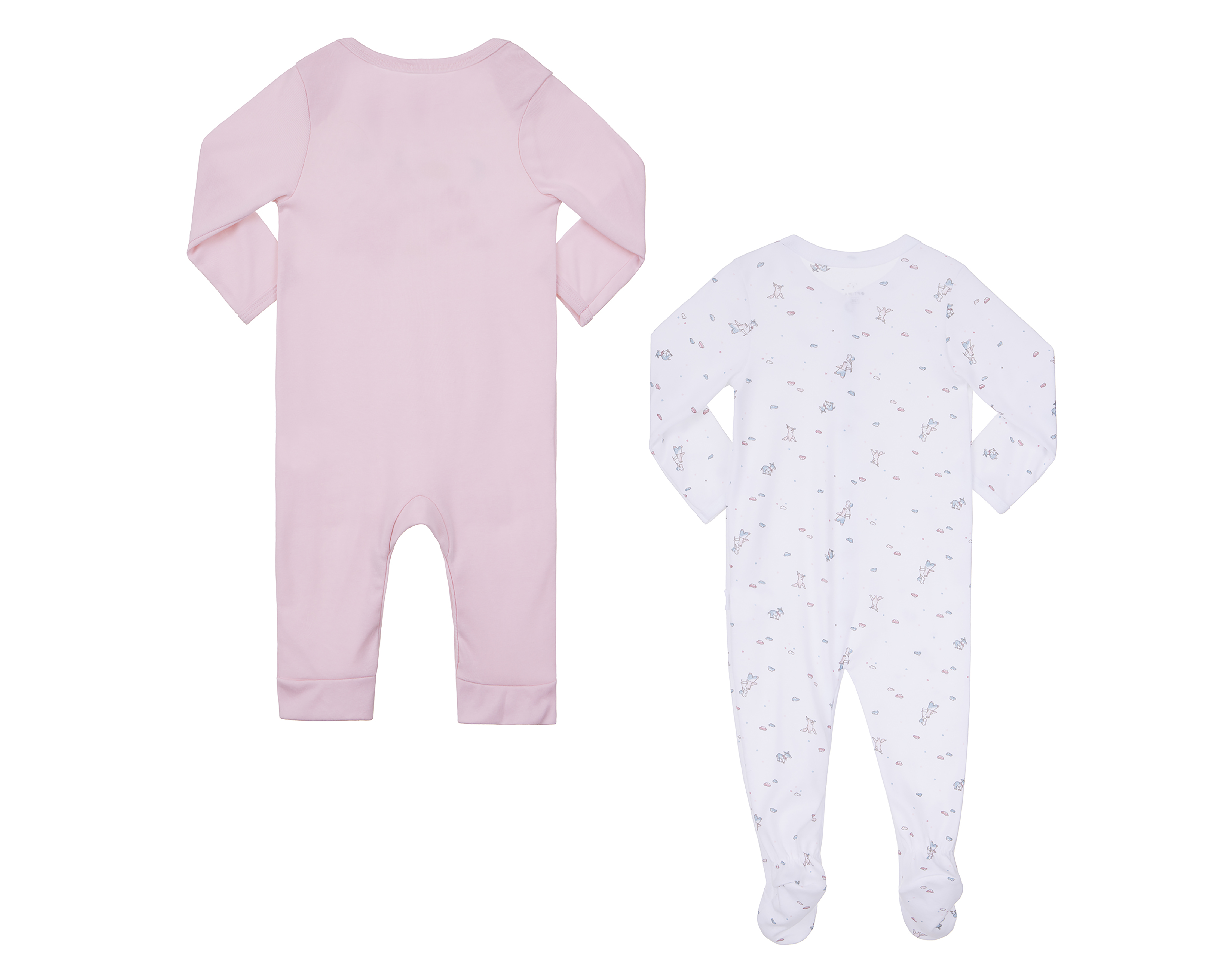 Foto 2 | Foto 2 | Mameluco para Bebé Niña Baby Optima de Algodón 2 Piezas