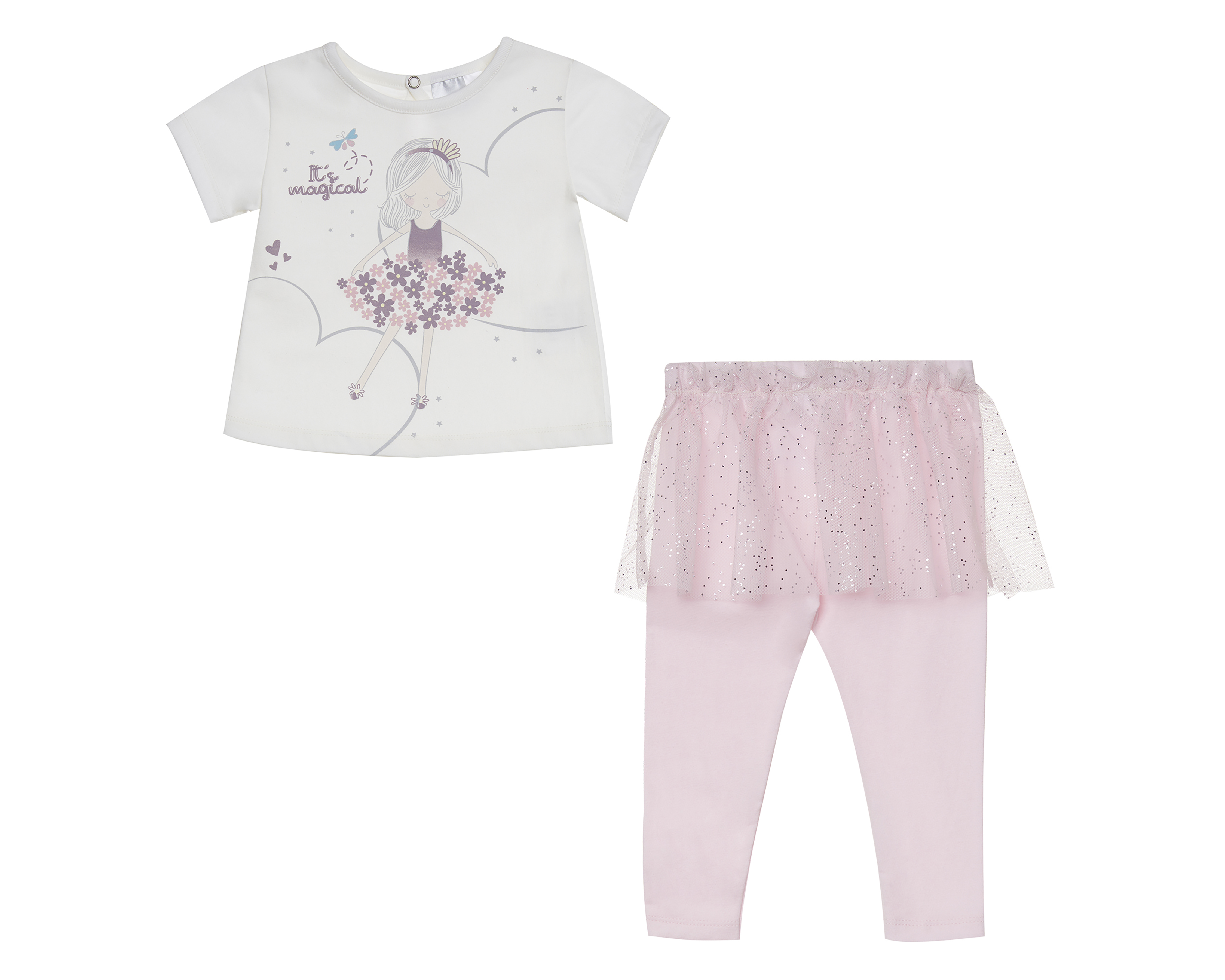 Foto 2 pulgar | Foto 1 | Playera y Pantalón para Bebé Niña Baby Optima