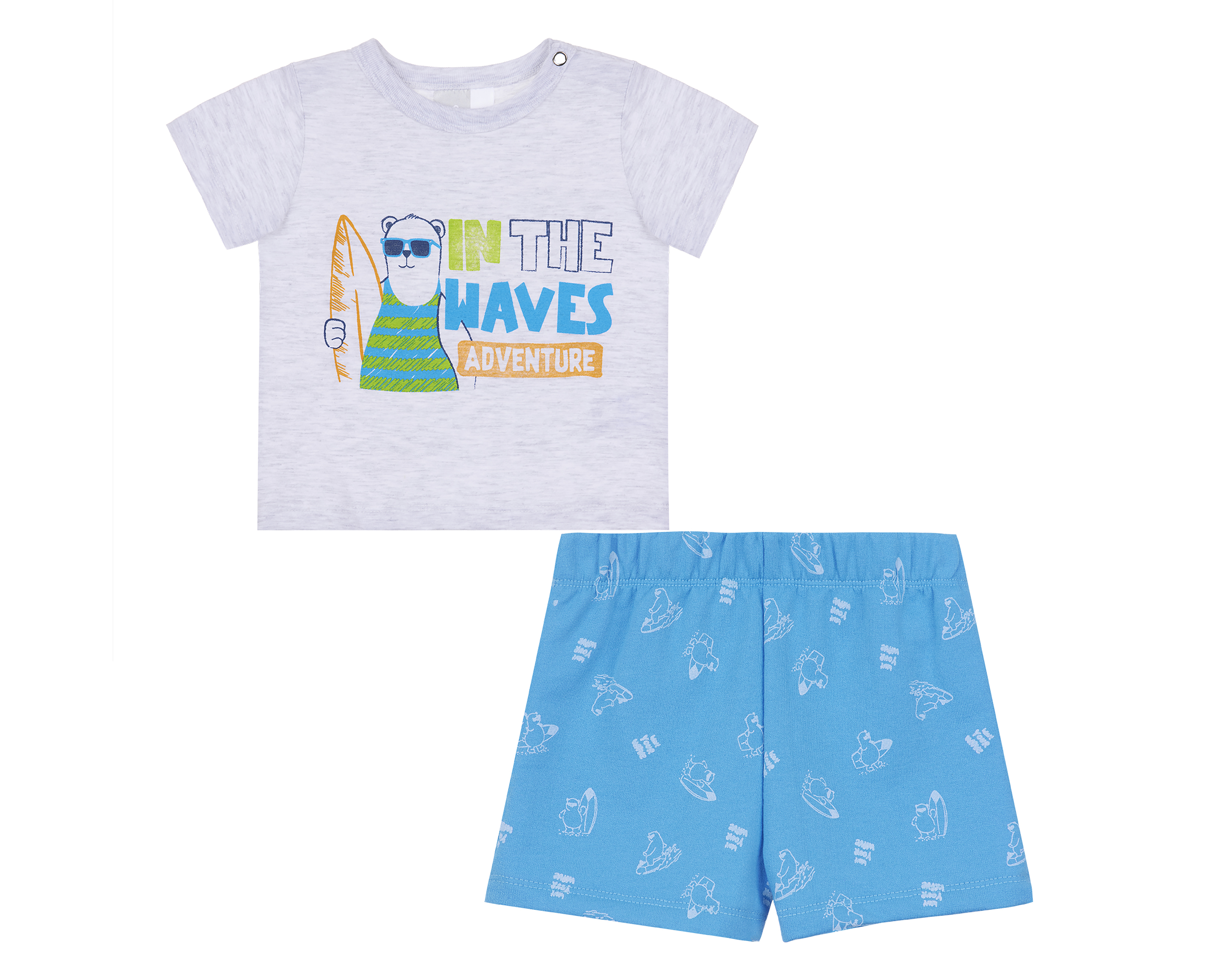 Foto 2 pulgar | Foto 1 | Playera y Short para Bebé Niño Baby Optima