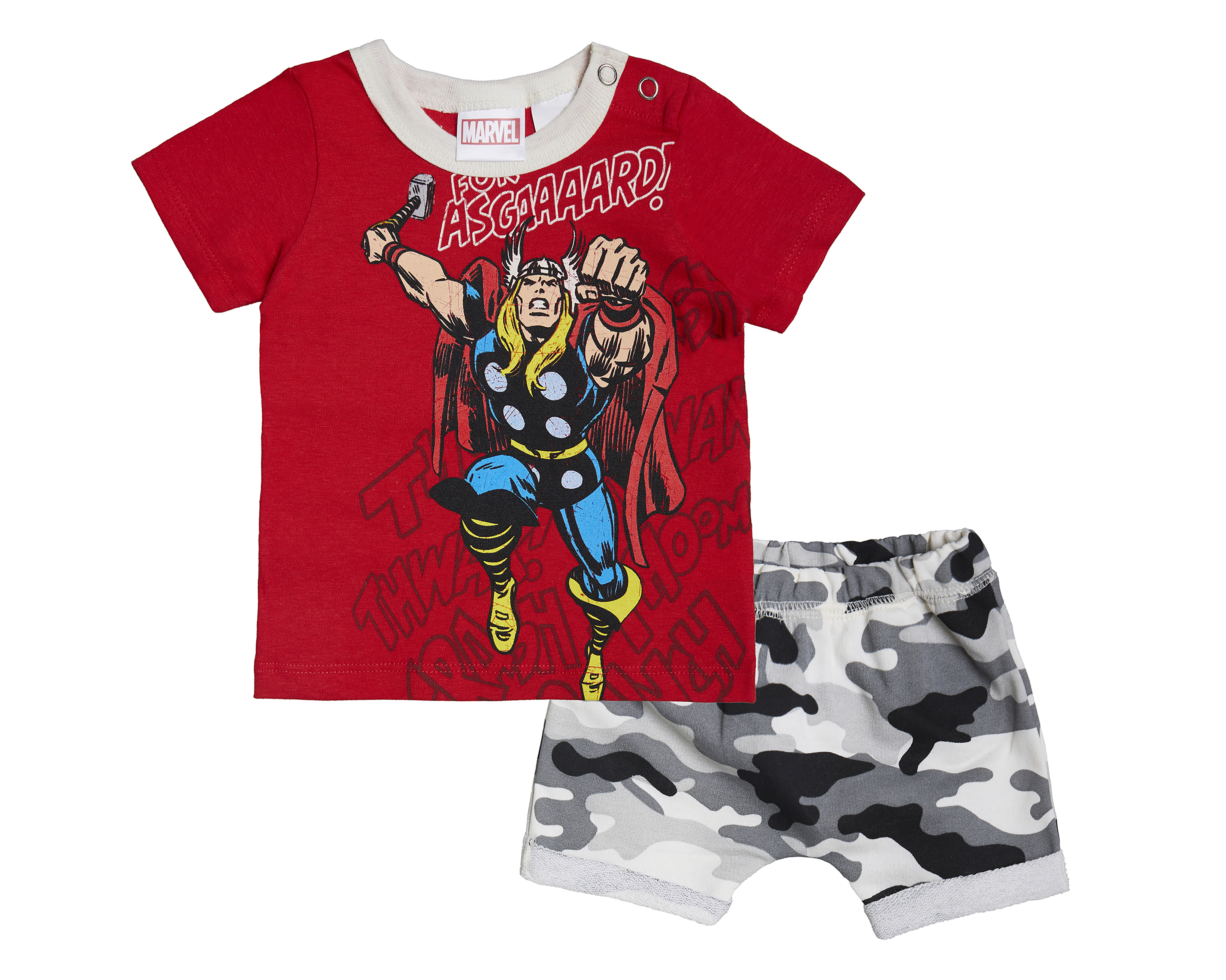 Playera y Short para Bebé Niño Marvel