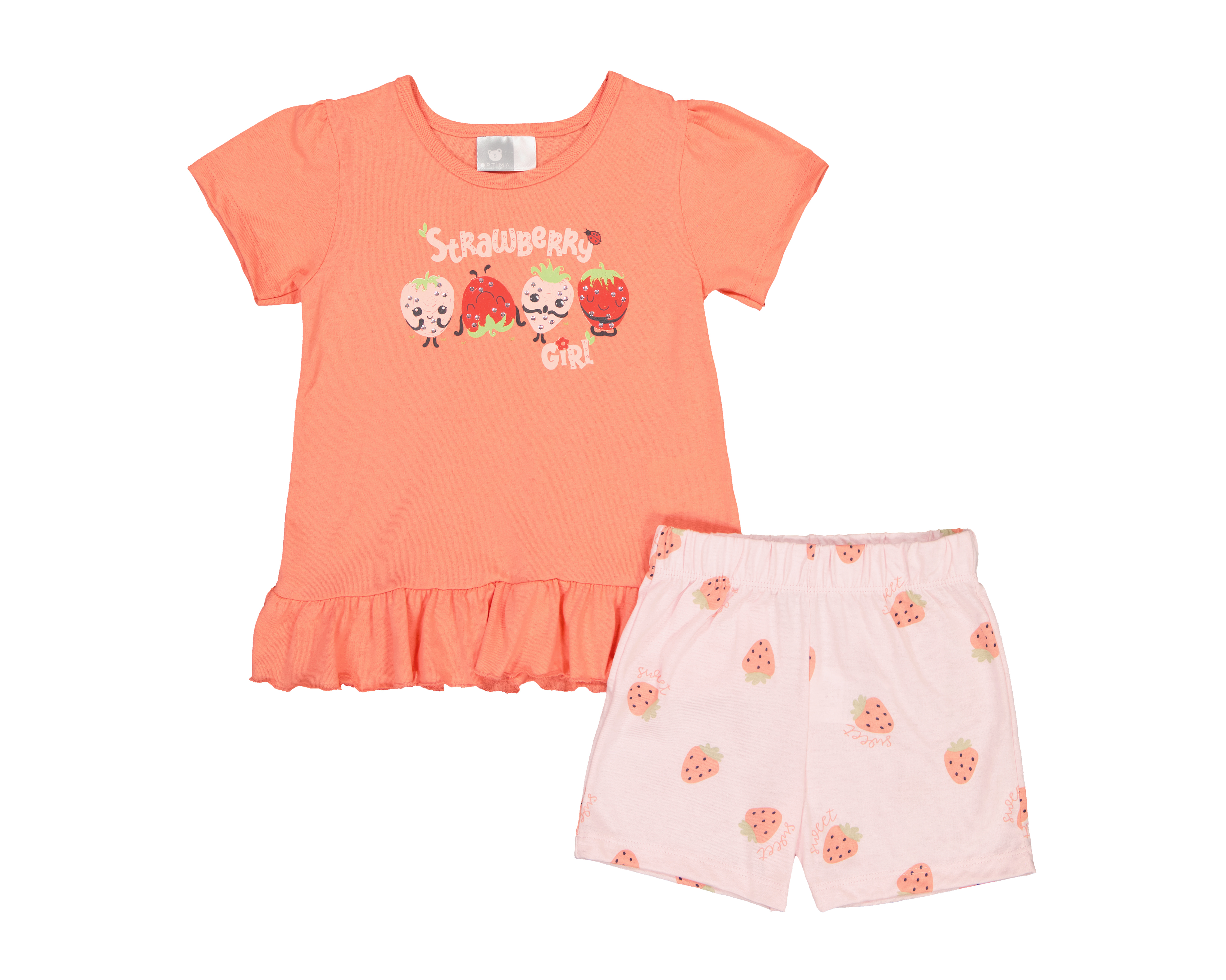 Foto 1 | Foto 1 | Short y Playera para Bebé Niña Baby Optima