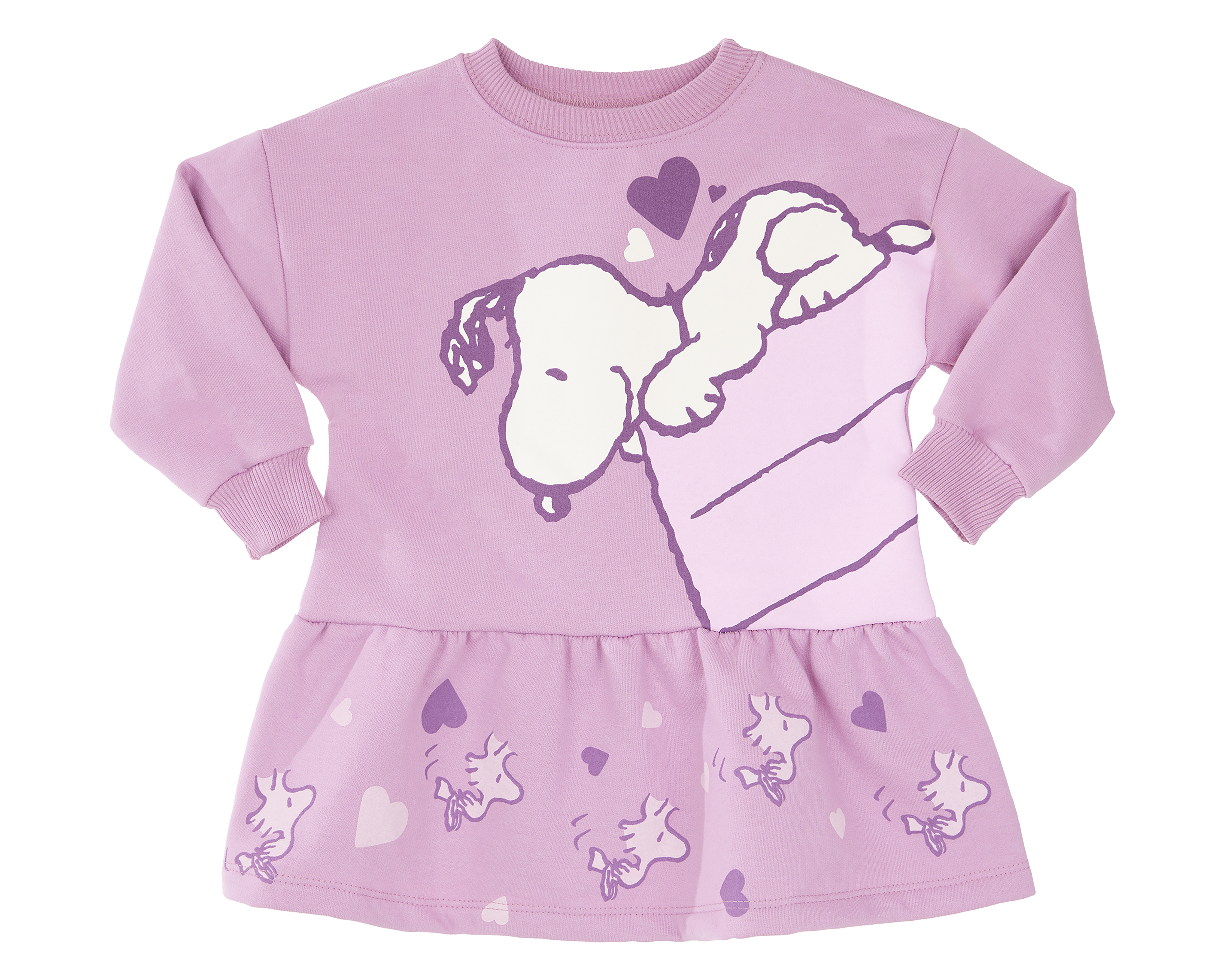 Foto 2 pulgar | Foto 1 | Playera para Bebé Niña Peanuts Manga Larga