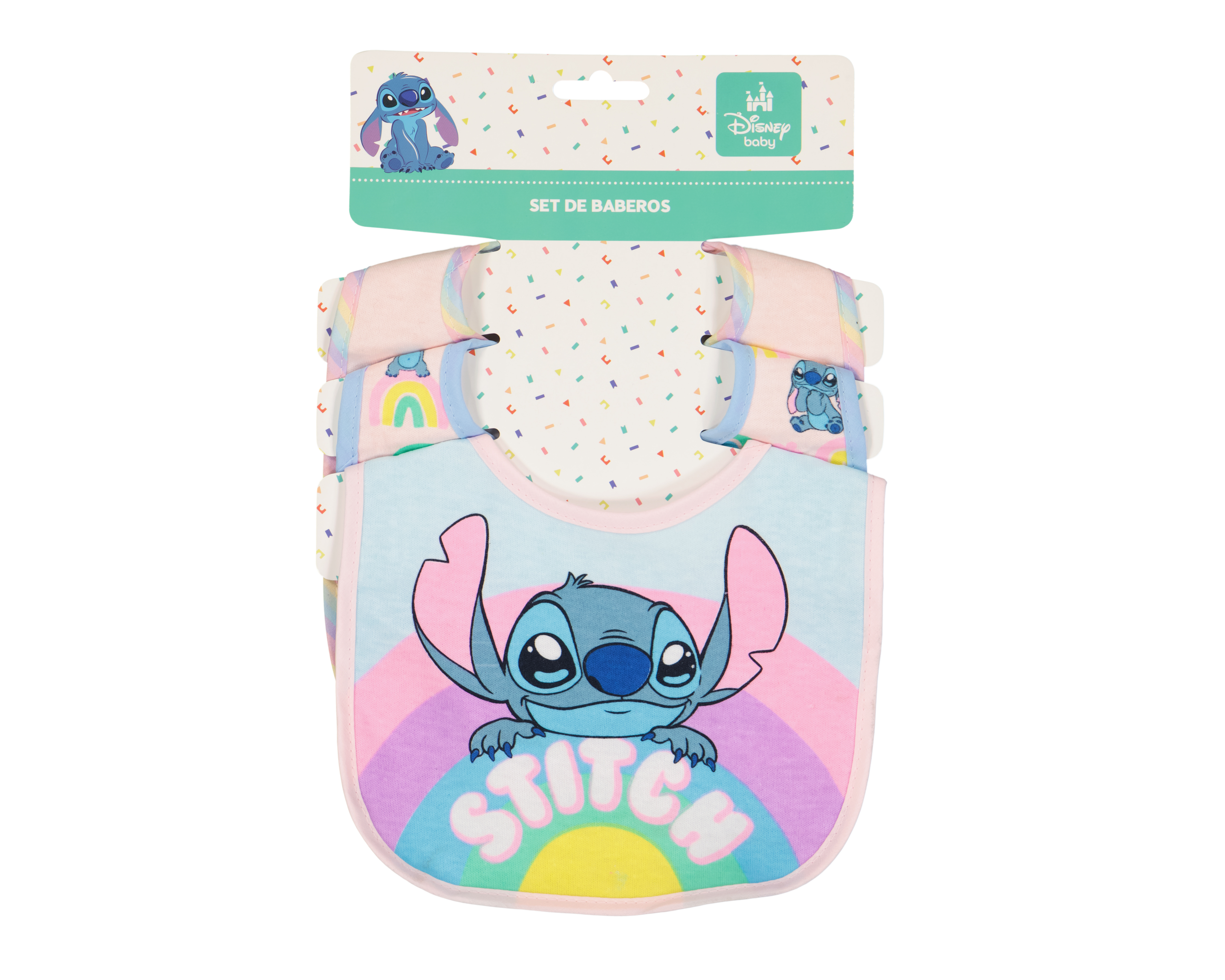 Foto 6 pulgar | Foto 5 | Babero para Bebé Disney 3 Piezas
