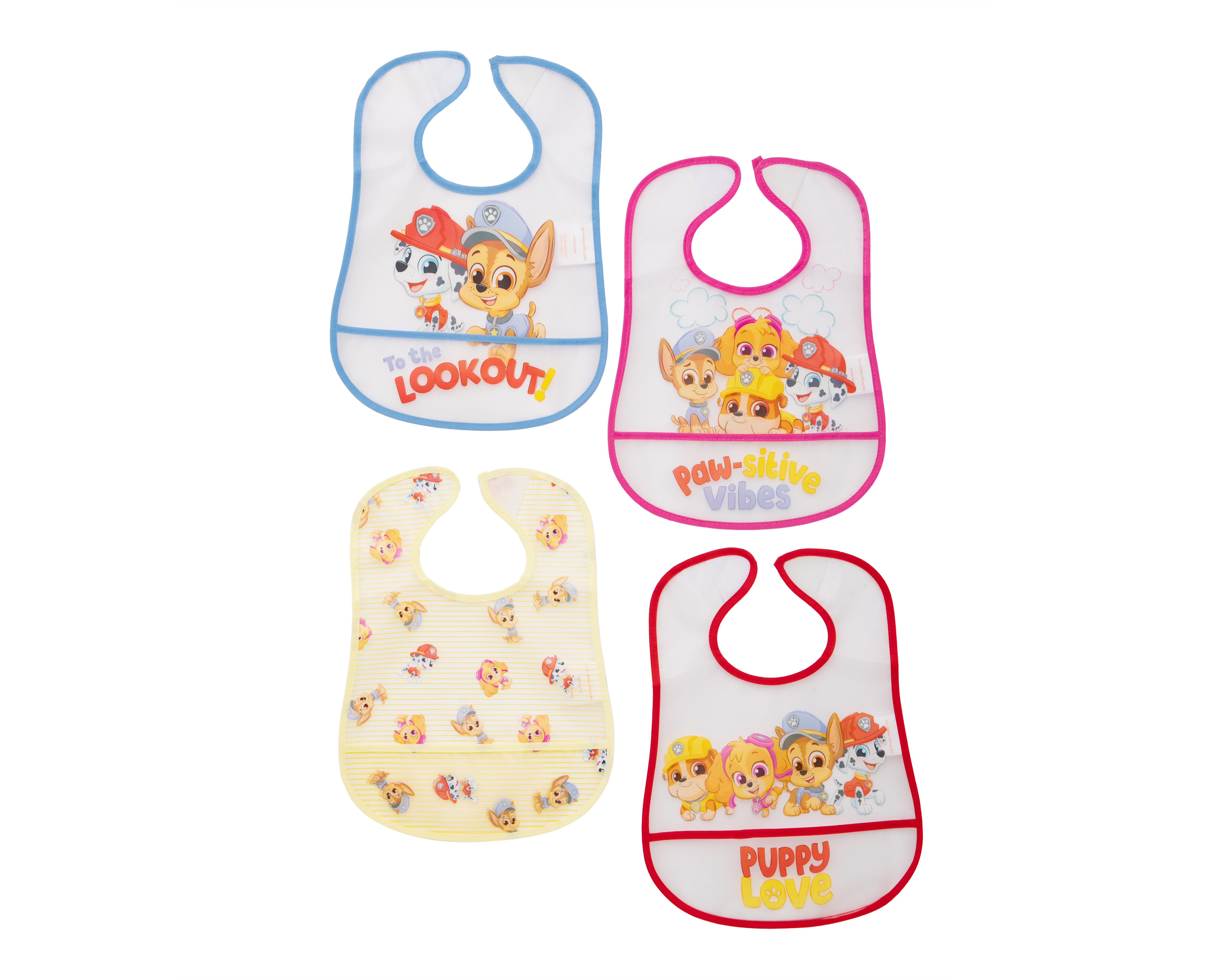 Babero para Bebé Paw Patrol 4 Piezas